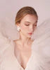 Elizabeth Bower Organna Pearl Flower Stud Earrings - Gold/Ivory Pearl Floral Studs for Women - Perfect for Weddings, Parties & Everyday Elegance