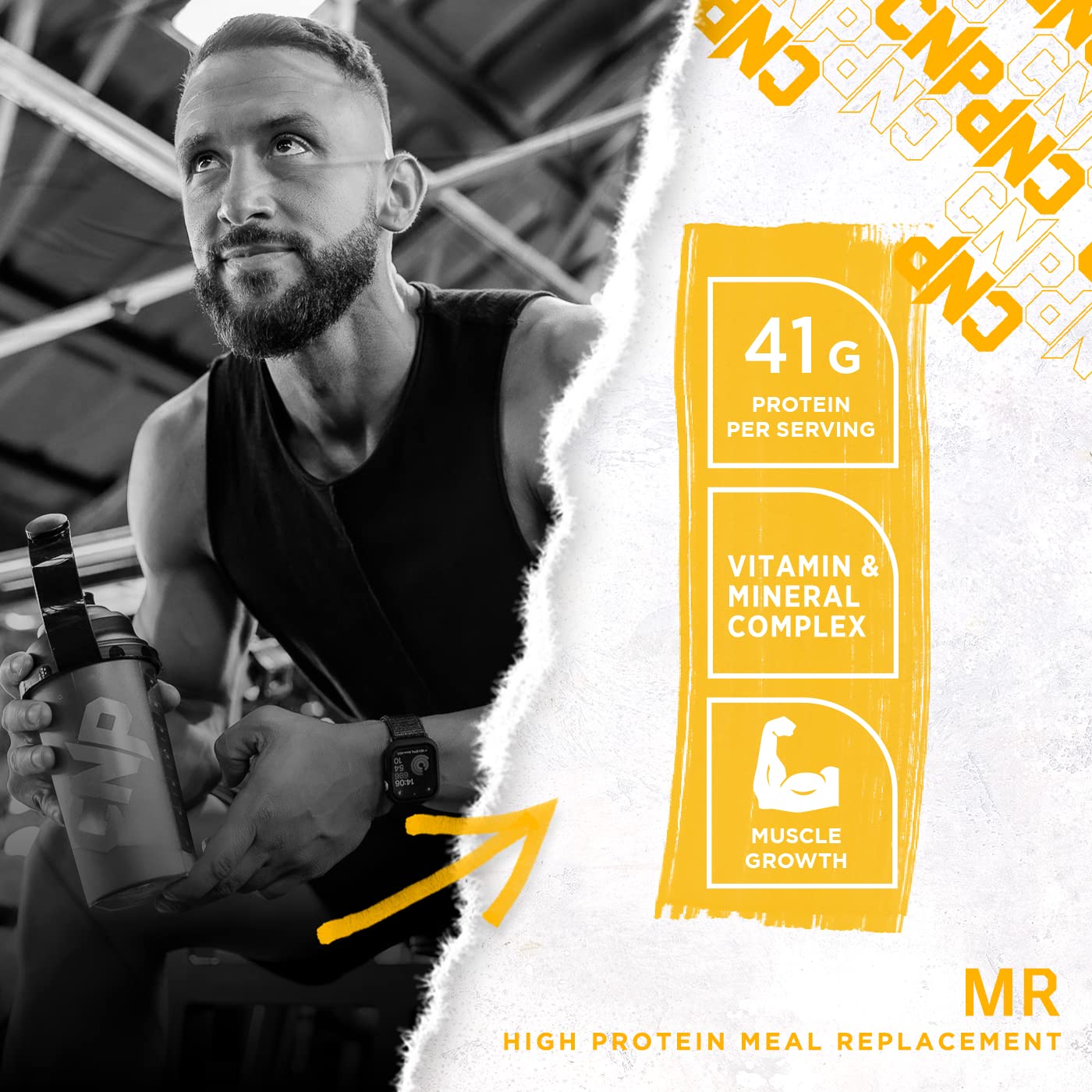 Dorian Yates Pro-M.R. Advanced Protein Meal Replacement Powder - Wild Strawberry Flavor, 2.54-Ounce Packets (20 Count) | Post-Workout Recovery & Healthy Meal Substitute for Athletes & Fitness Enthusiasts