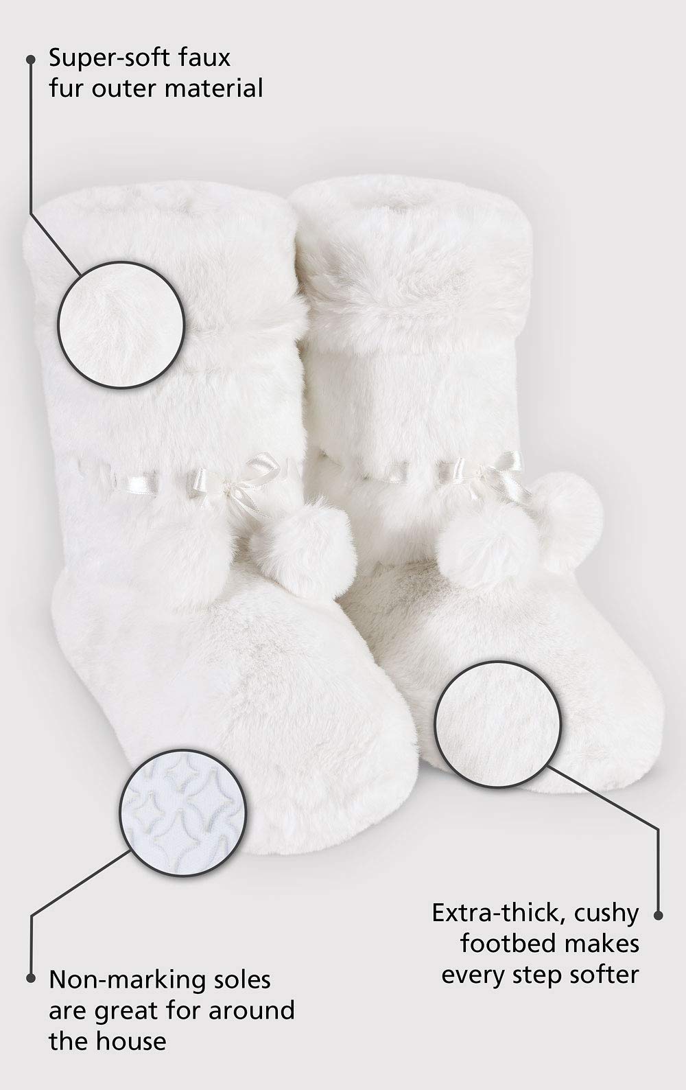 Cozy Women's Slipper Boots - Soft Fleece-Lined Winter Booties with Non-Slip Sole | Perfect for Indoor Comfort, Lounge Wear & Gift Giving
