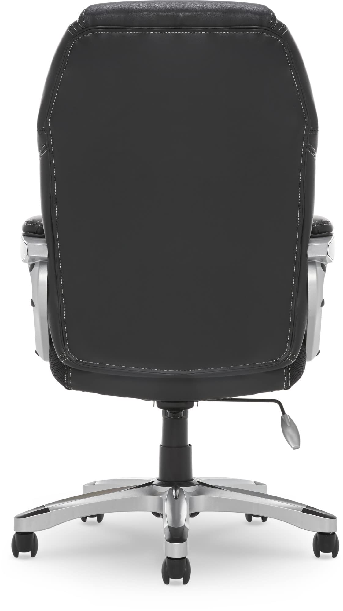 Serta Amplify Executive Office Chair - Adjustable Ergonomic Gaming Chair with Lumbar Support, Padded Arms, Faux Leather & Mesh Back - Black - Perfect for Home Office, Gaming Setup & Workspace Comfort