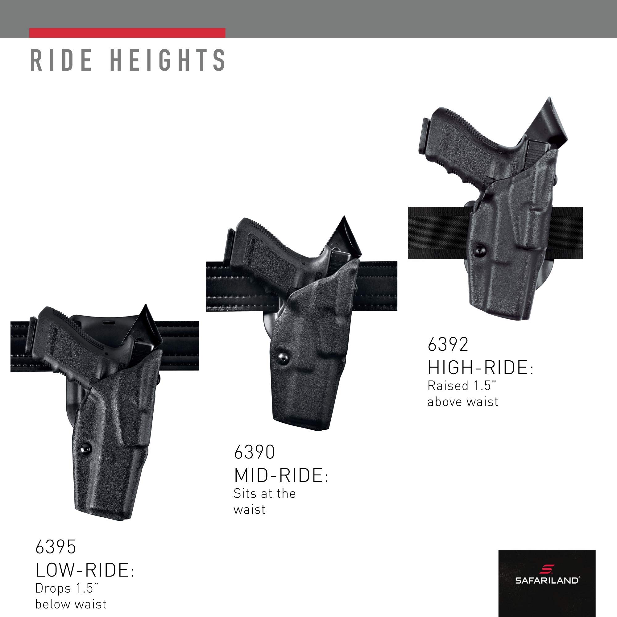 Safariland 6390 ALS Level 1 Retention Duty Holster for Left Hand - Perfect for Law Enforcement & Tactical Use