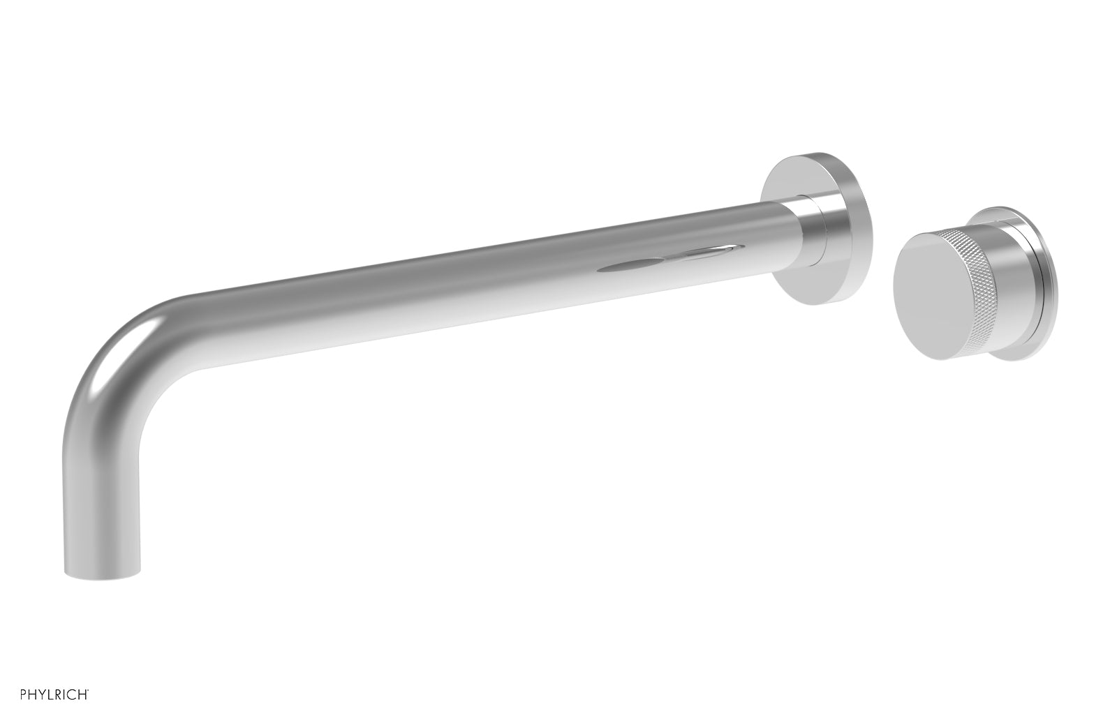 Basic II 12 Single Handle Wall Mount Lavatory Faucet Set with Knurled Handle - 230 18 12 - Perfect for Bathroom Sink, Powder Room, and Guest Bath Installation