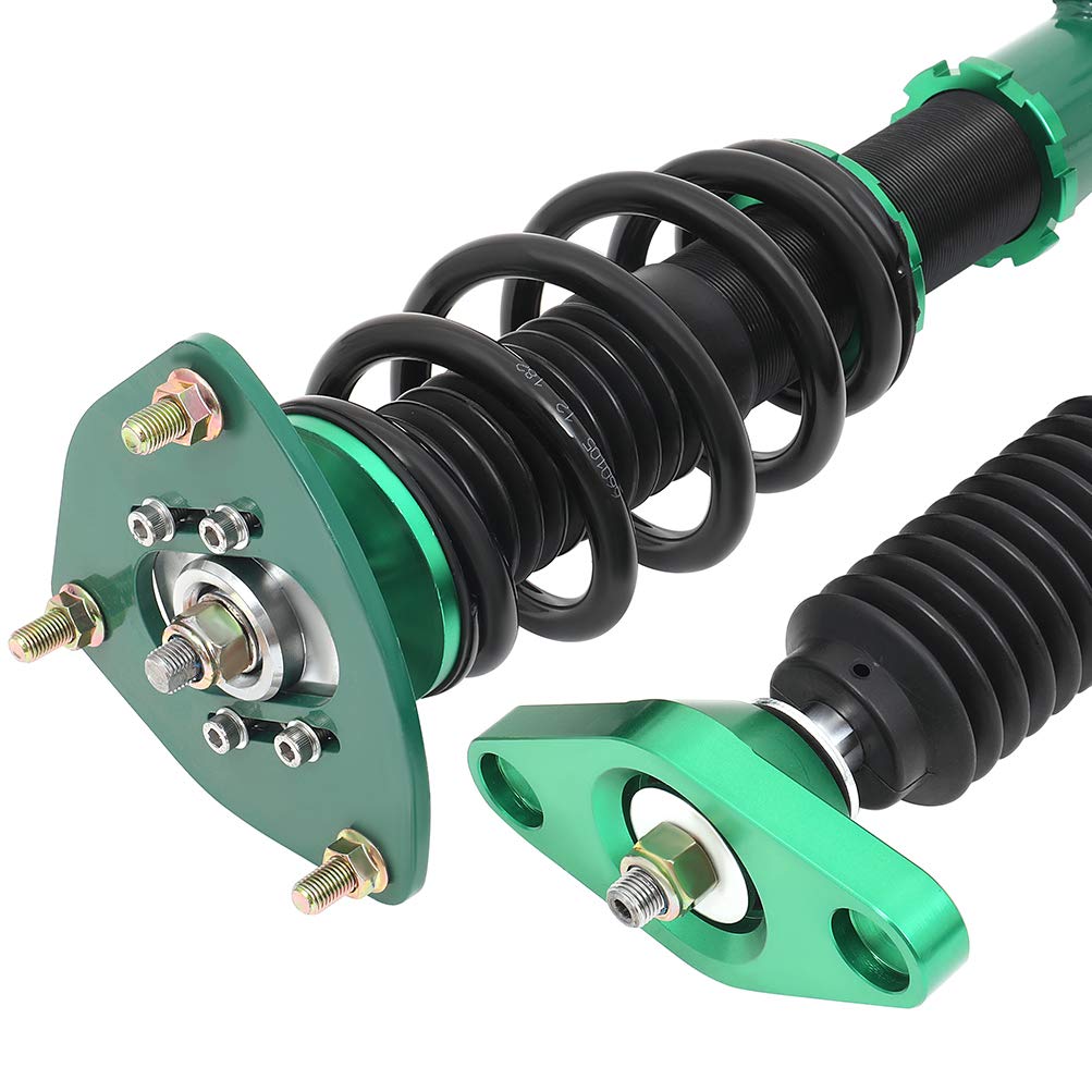 ECCPP Adjustable Coilover Suspension Kit - Height Adjustable Struts & Coil Spring Shocks for 2011-2015 Hyundai Genesis Coupe | Performance Upgrade | Green | Perfect for Street Racing & Track Day Use
