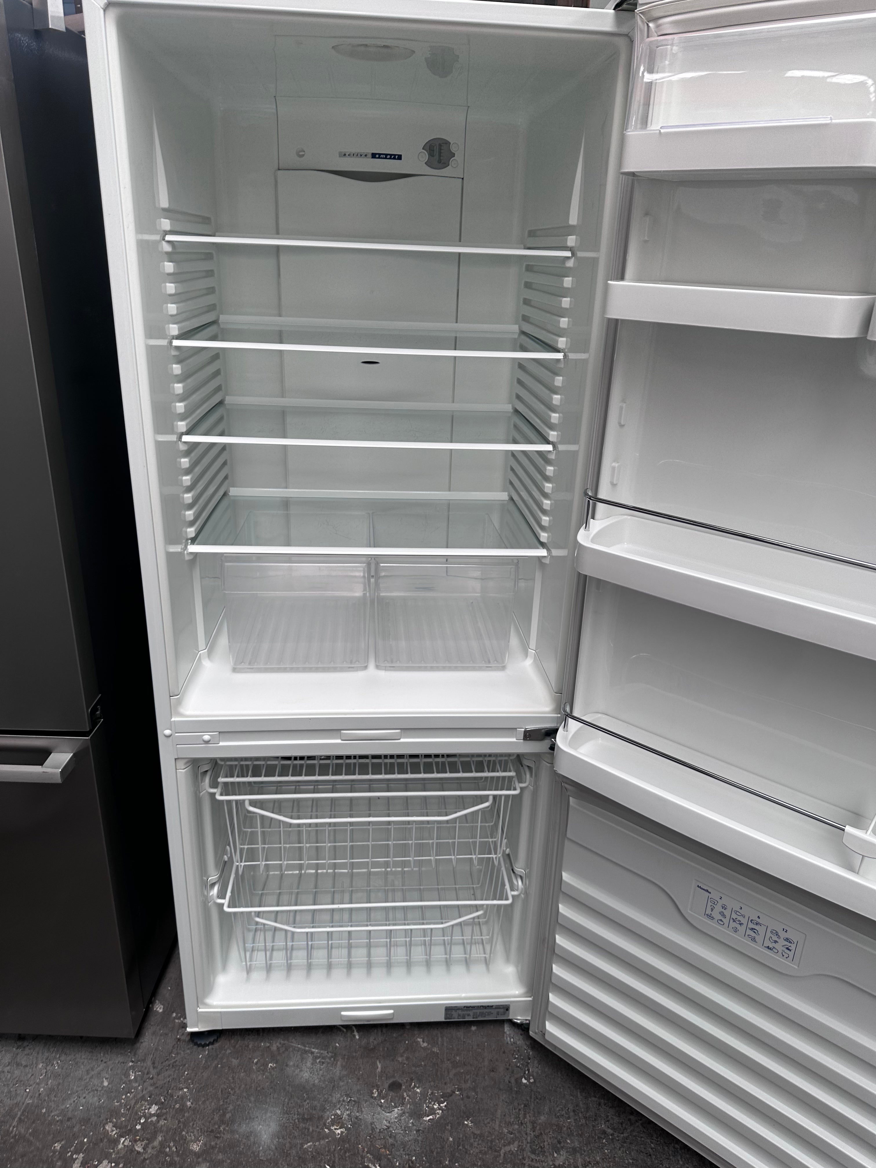 Fisher & Paykel 442L Bottom Mount Refrigerator - Energy Efficient French Door Fridge with Spacious Interior [Certified Refurbished] - Perfect for Modern Kitchens & Large Families