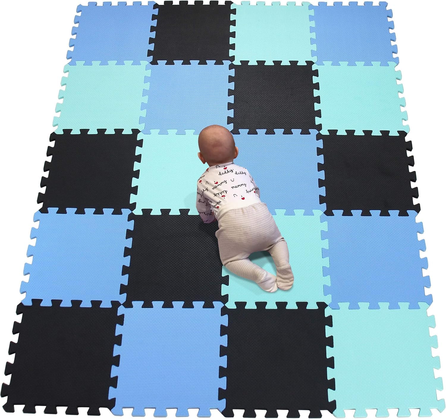 Kids Puzzle Flooring Mat - 12mm Thick Interlocking Play Mats for Toddlers & Babies | Non-Toxic EVA Foam Tiles | Soft Playroom & Nursery Flooring for Crawling, Learning & Playtime Activities