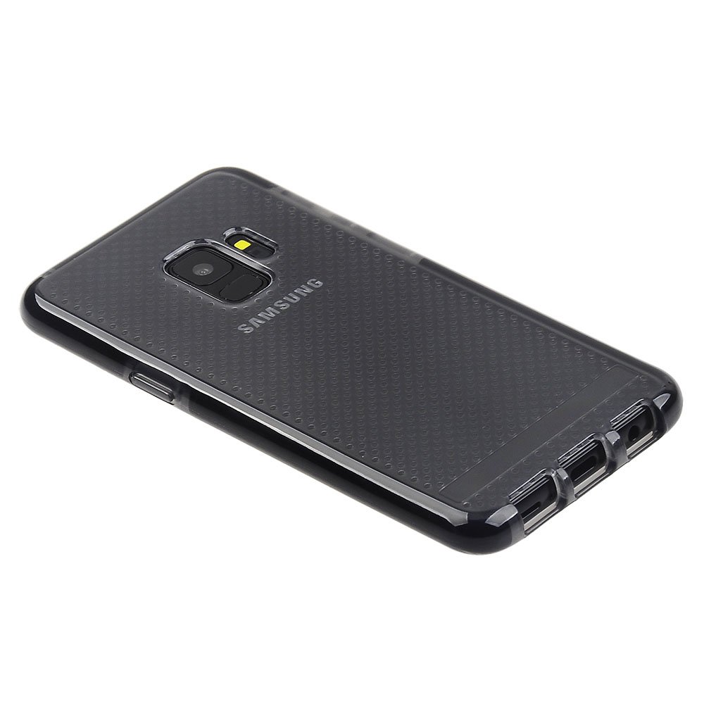 Samsung Galaxy S9 TPU Case - Clear Black Textured for Grip & Protection