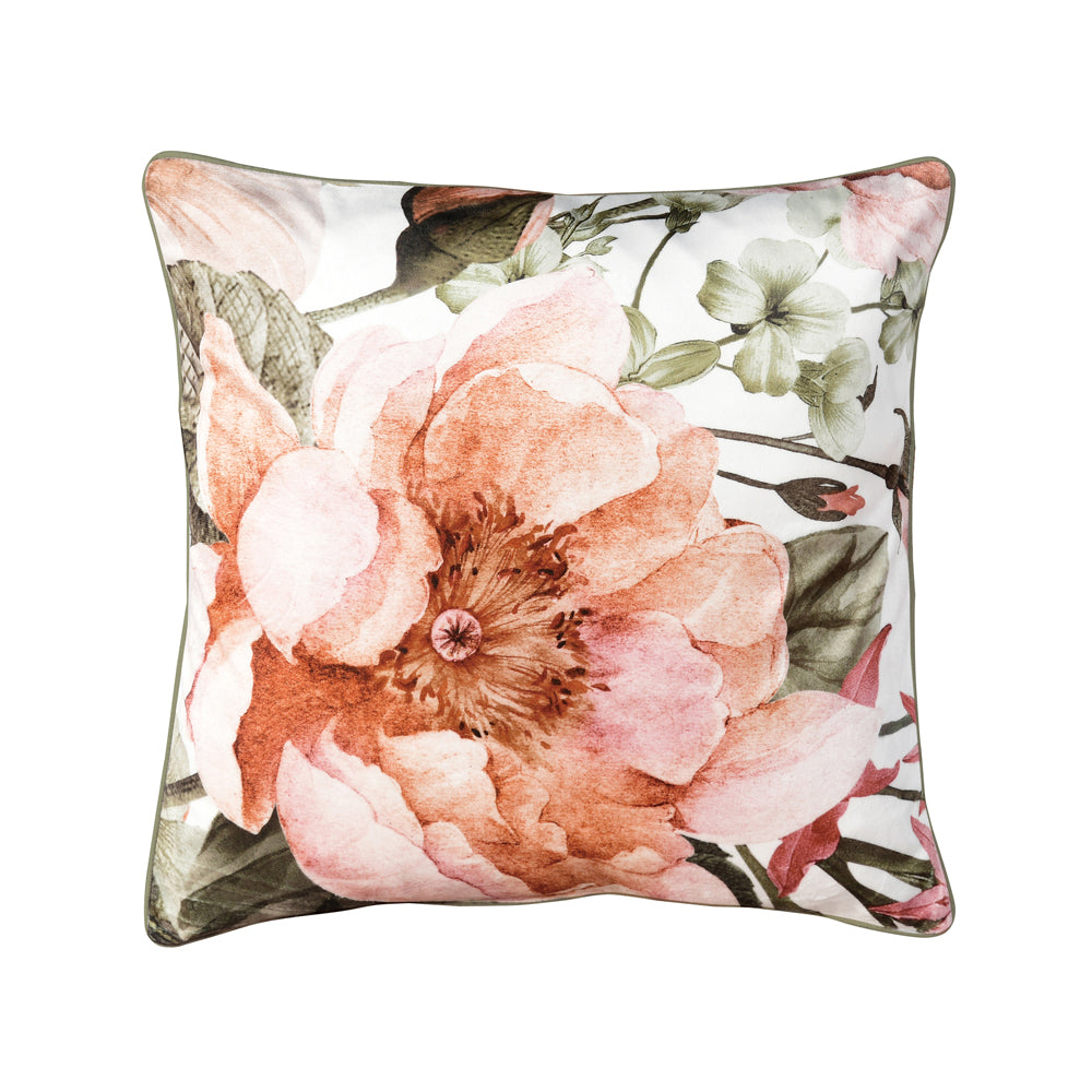Eliana White Square Filled Cushion - Soft Decorative Throw Pillow for Sofa, Bed & Home Decor - Perfect for Living Room, Bedroom & Office Comfort