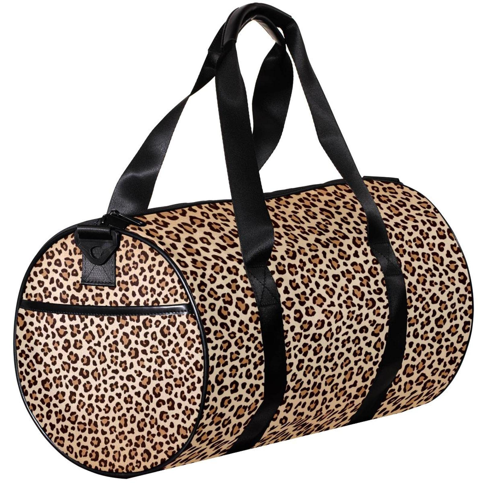 Stylish Cheetah Print Gym Duffle Bag for Women & Men - Large Sports Workout Bag with Leopard Skin Design - Perfect for Gym, Travel, Yoga & Fitness Training