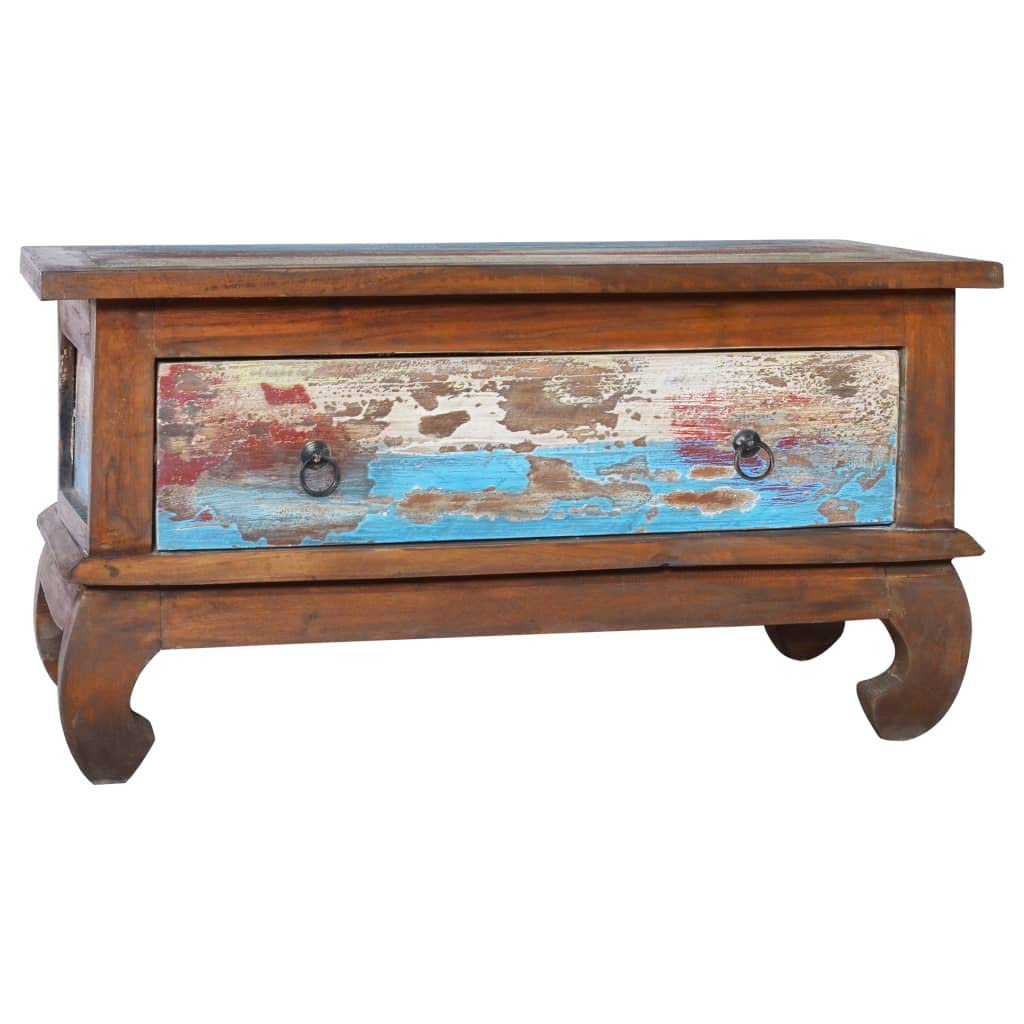 Modern Reclaimed Teak Wood Coffee Table 31.5