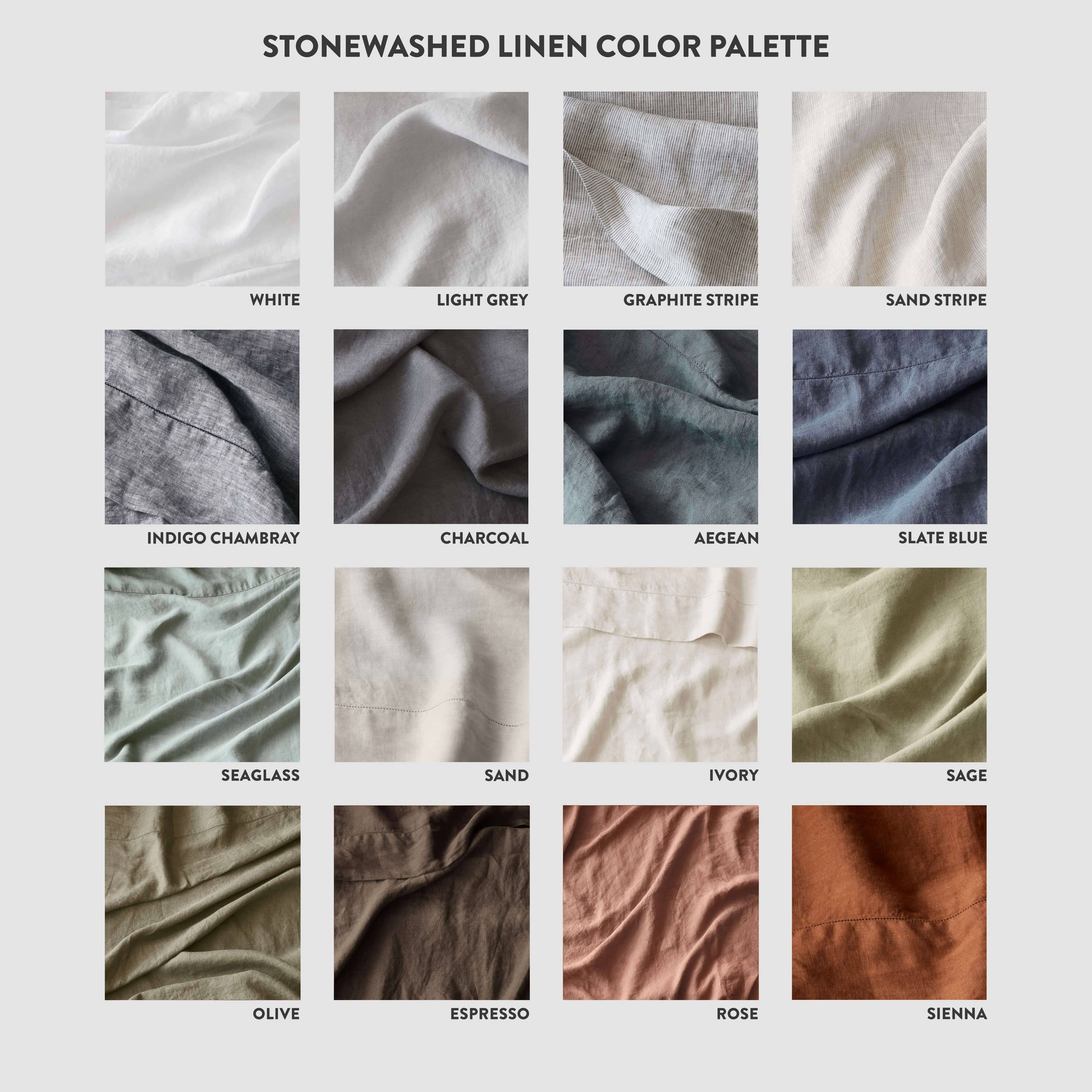 Premium Linen Bedding Fabric Swatches - Natural Soft Breathable Material for DIY Home Decor, Upholstery & Sewing Projects | Perfect for Curtains, Pillows & Quilting