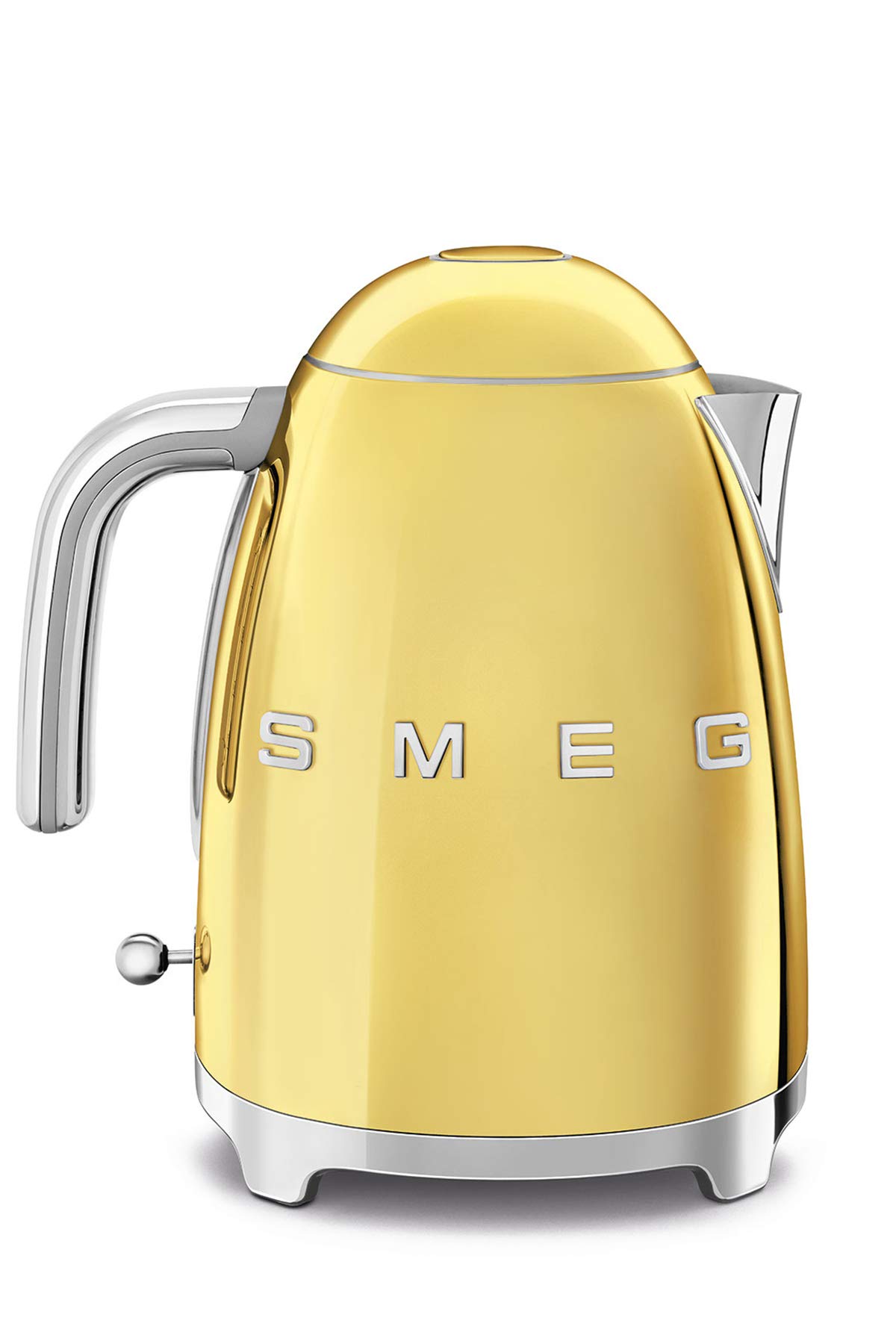 Smeg Retro Style Electric Kettle - 1.7L Gold Stainless Steel Tea Kettle with Automatic Shut-Off - Perfect for Home, Office & Gift Giving - Vintage Collection for Tea & Coffee Lovers