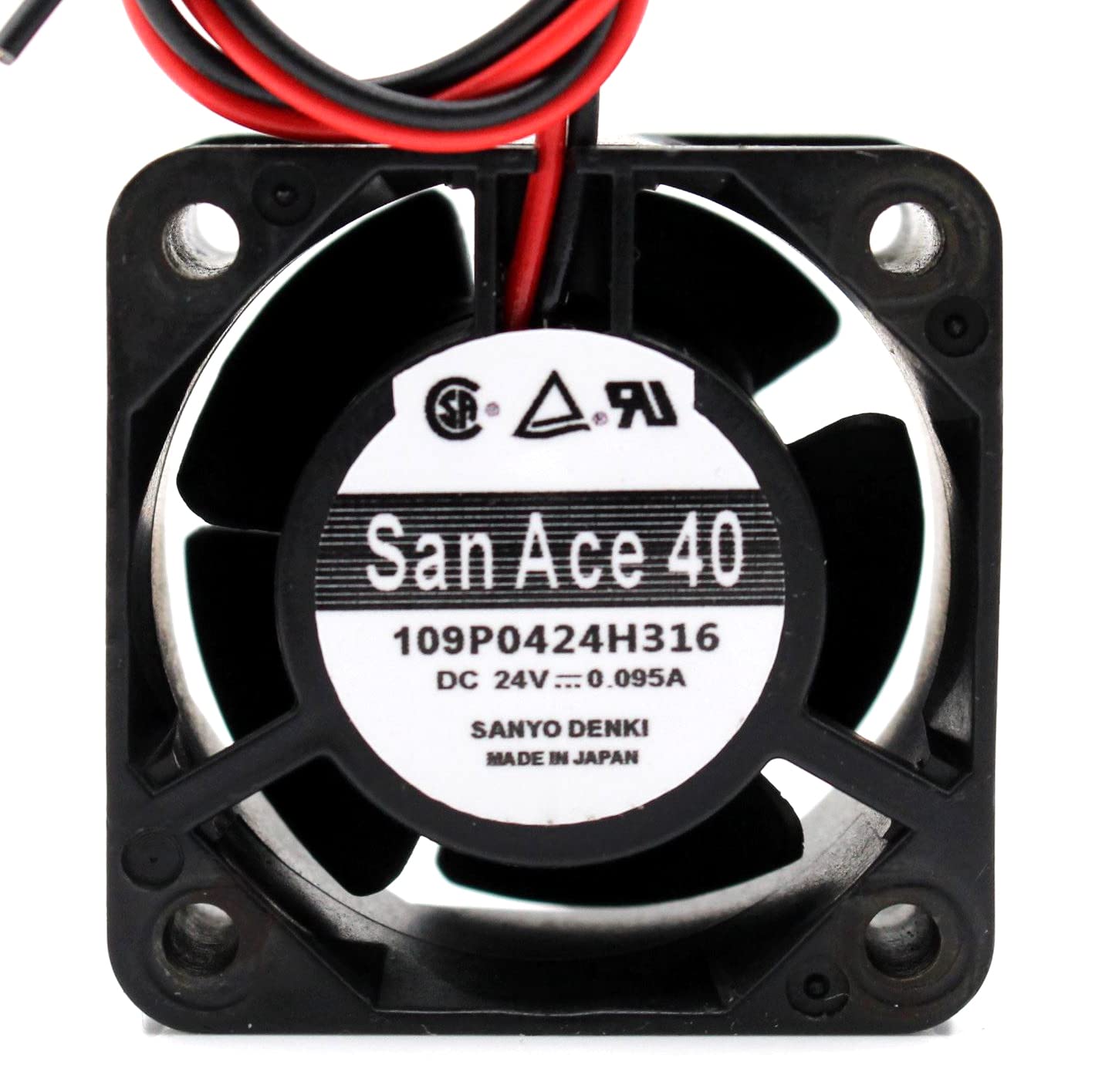 40mm 24V 0.095A 4028 Cooling Fan - Replacement for 109P0424H316 4MC - Perfect for PC Cooling, Electronics, and Industrial Equipment Ventilation