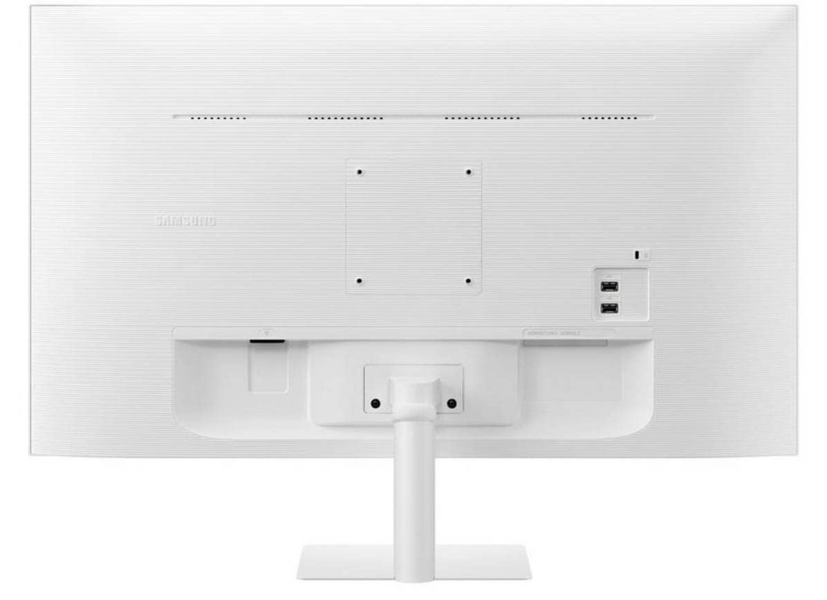 Samsung 32-inch White Flat Smart Monitor M5 FHD with Remote & Speaker - LS32BM501EMXUE | Perfect for Home Office, Gaming & Streaming
