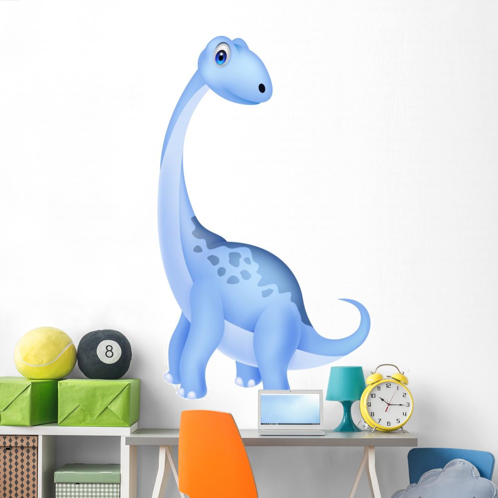 Dinosaur Wall Decal - Cute Cartoon Peel and Stick Wall Sticker for Kids Room Decor (72