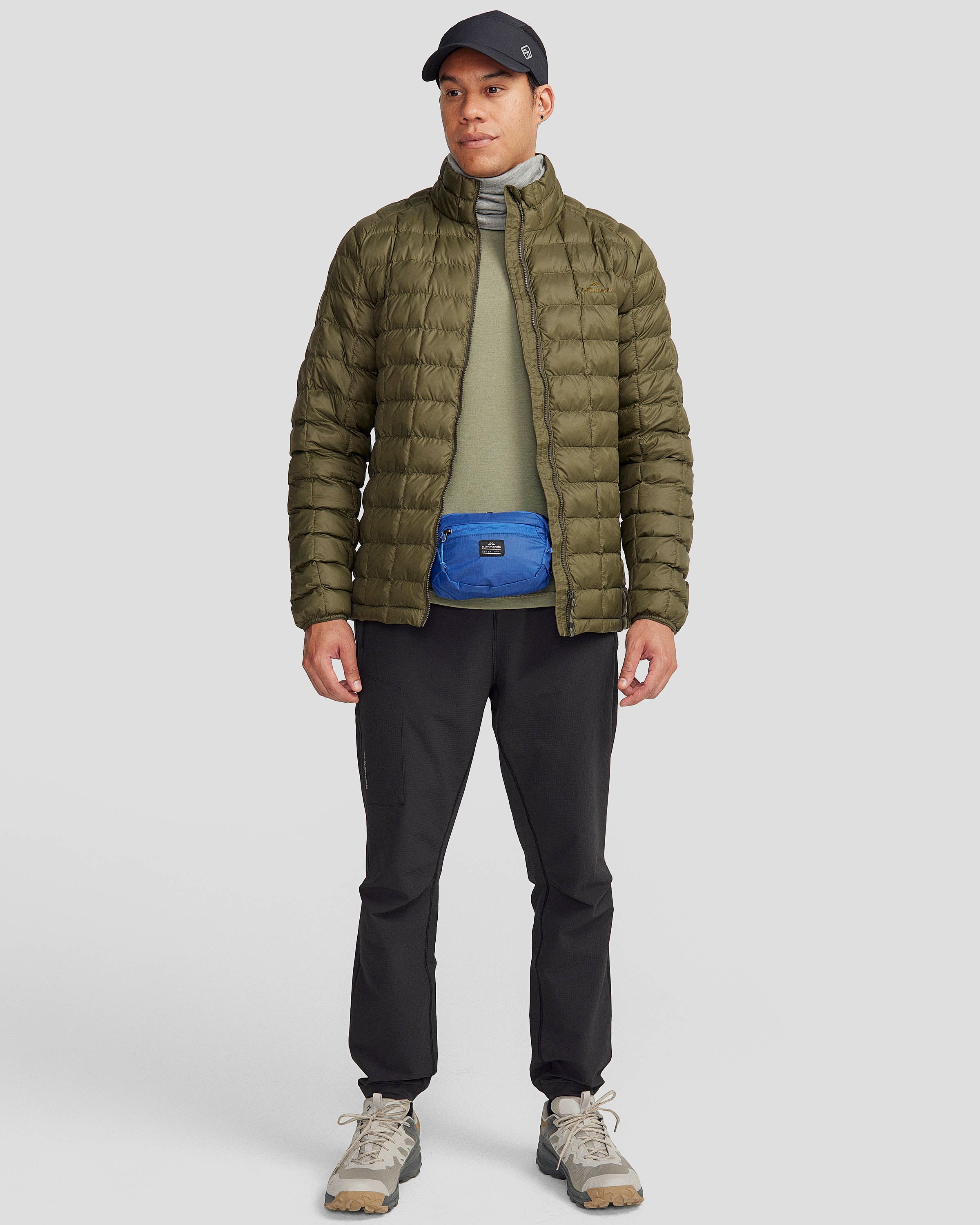 Men's Heli Insulated Jacket - Light Moss Green Waterproof Winter Coat for Outdoor Hiking & Skiing