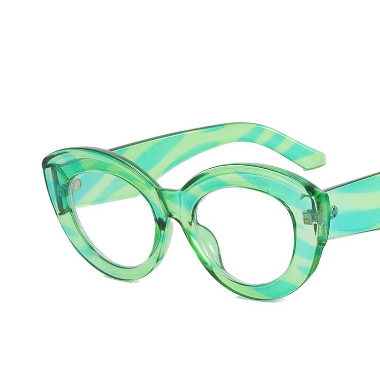 CCspace Women's Full Rim Large Cat Eye Acetate Eyeglasses Frame 55118 - Stylish Retro Glasses for Women, Perfect for Office, Reading & Fashion Accessories