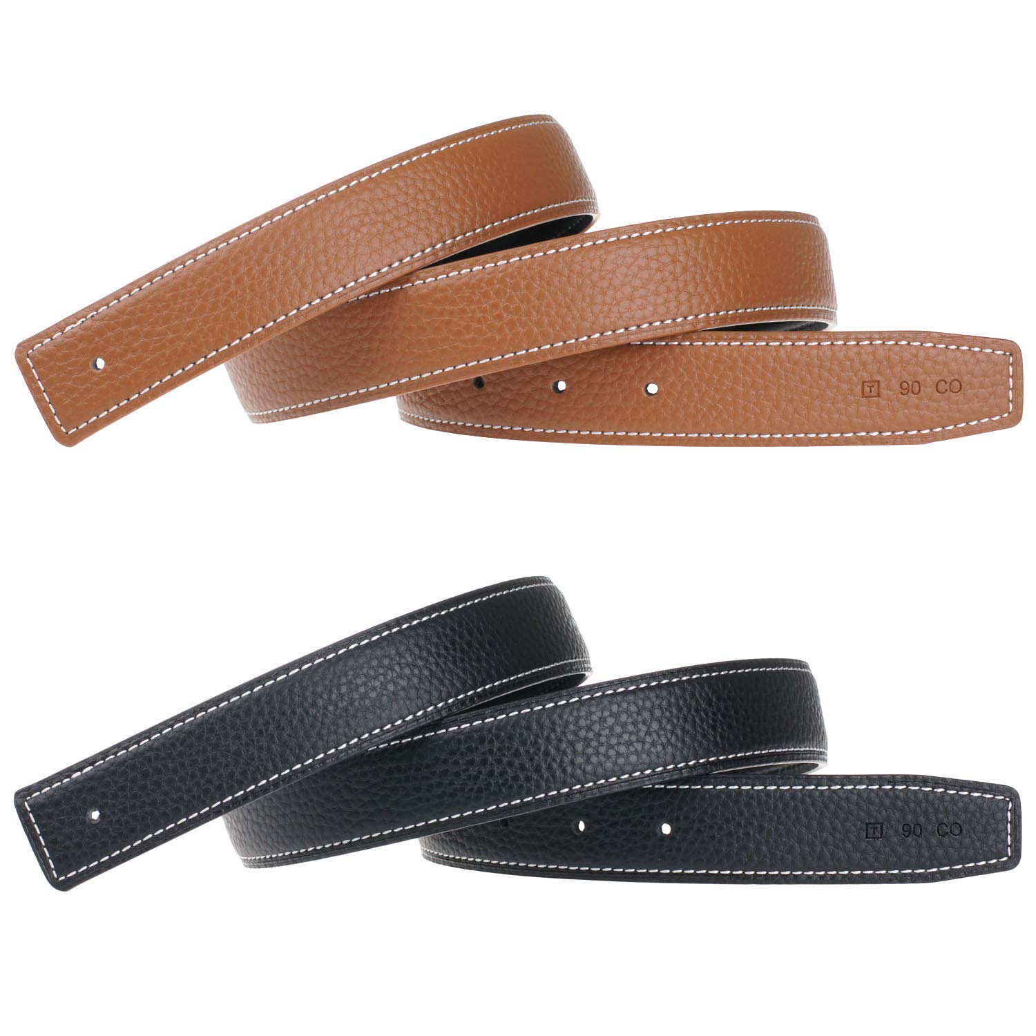 Premium Full Grain Leather Belt Strap - 32mm Wide Unfinished Replacement Belt Blank (7-Pack) for Men & Women | Durable DIY Belt Making, Costume Accessories & Fashion Styling