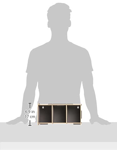 Wooden CD Holder - Medium Size, Grey - Organize Your Music Collection for Home, Office, or Car Use