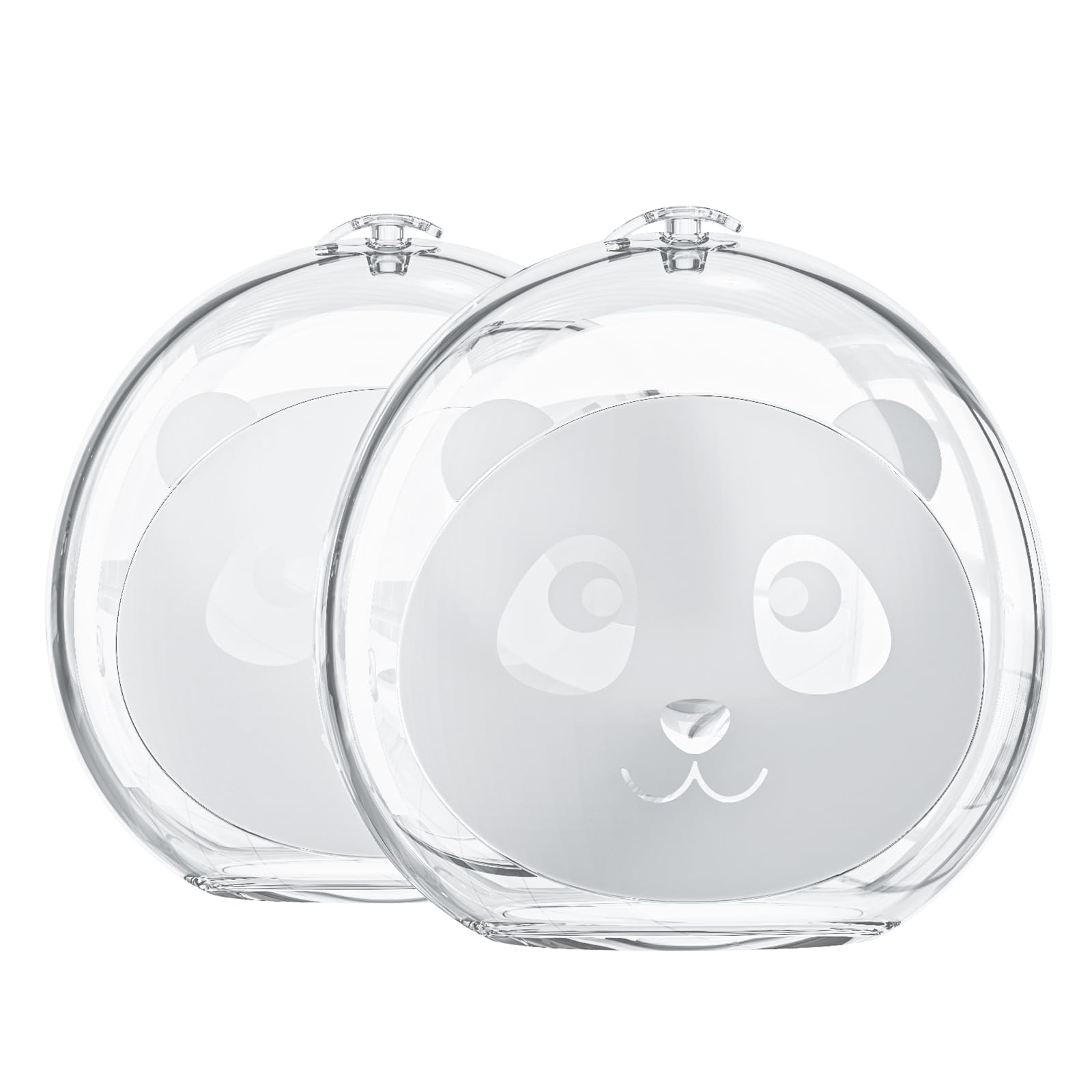 **Reusable Silicone Breast Milk Collector - 2.8oz/80ml Big Capacity Milk Catcher for Breastfeeding, Soft & Comfortable - 2 Pack | Perfect for Nursing Moms, Leak-Free & Hands-Free Pumping**