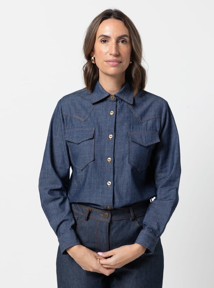 Style Arc Clayton Woven Shirt Pack - Size 18/30 - Women's Plus Size Casual Button Down Shirts for Work & Everyday Wear