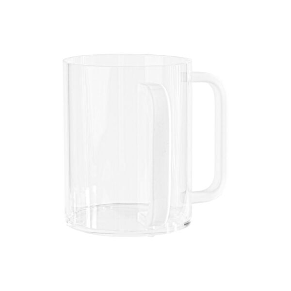 Acrylic Paint Brush Cleaning Cup with White Handle - Perfect for Artists, DIY Projects & Watercolor Painting