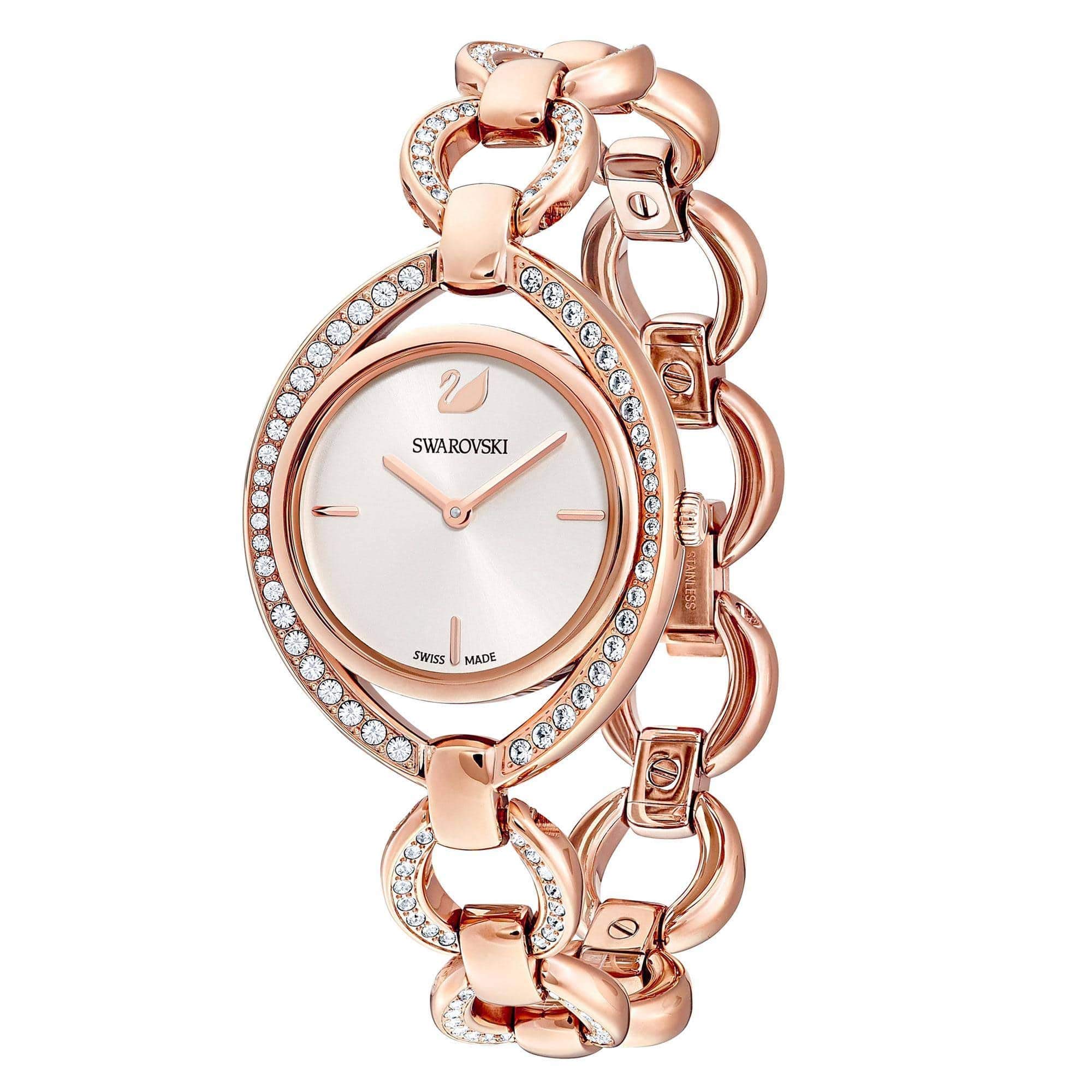 Swarovski Stella Rose Gold-Tone Women's Watch 5470415 - Elegant Crystal Watch for Women, Perfect for Parties, Weddings & Special Occasions
