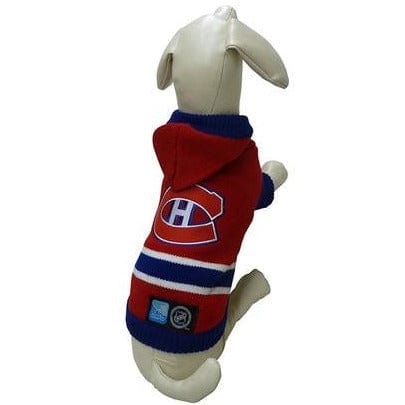 Montreal Canadiens NHL Dog Hoodie - Officially Licensed Hockey Sweater for Small & Medium Dogs - Perfect for Game Day & Outdoor Adventures