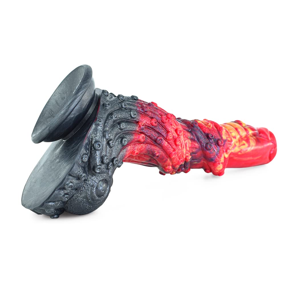 BeHorny Liquid Silicone Alien/Fido Dildo with Suction Cup - Premium Sex Toy for Adults | Perfect for Solo Play, Couples & BDSM Scenes