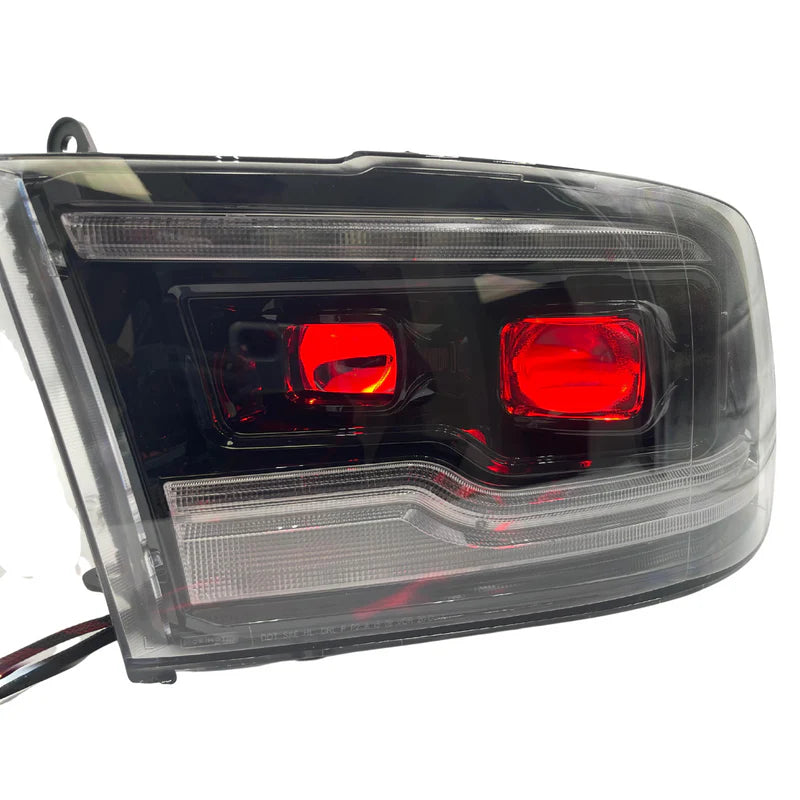 Multicolor Demon Eyes LED Lights - Dual Intensity RGBW with Remote Control for Cars, Motorcycles & Gaming Setups