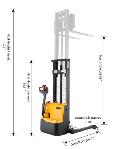 Apollolift A 3022 Electric Walkie Stacker - 98
