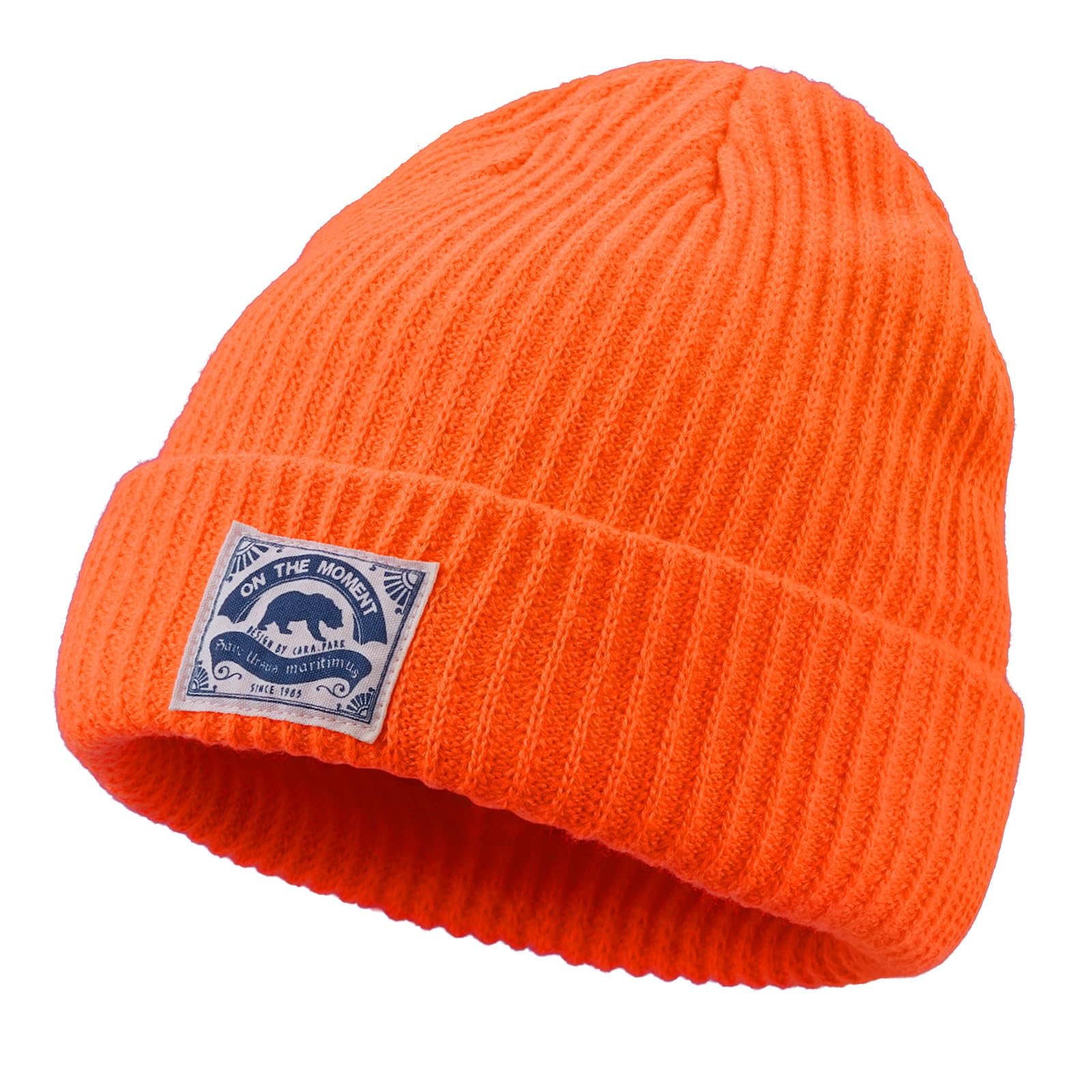CLAPE Winter Fisherman Beanie Hats for Men - Warm Thick Knit Skull Cap with Cuff - Perfect for Skiing, Snowboarding & Outdoor Activities