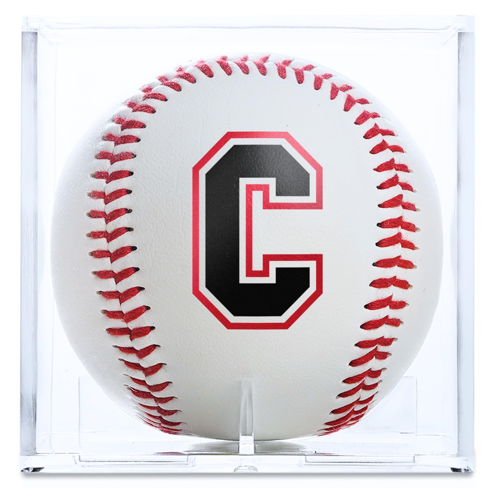 Custom Printed Baseball with Display Case - Personalized Baseball Gifts for Boys, Team Players | Senior Night, Birthday, Graduation & Christmas Present | Perfect for Sports Memorabilia Collection & Trophy Display