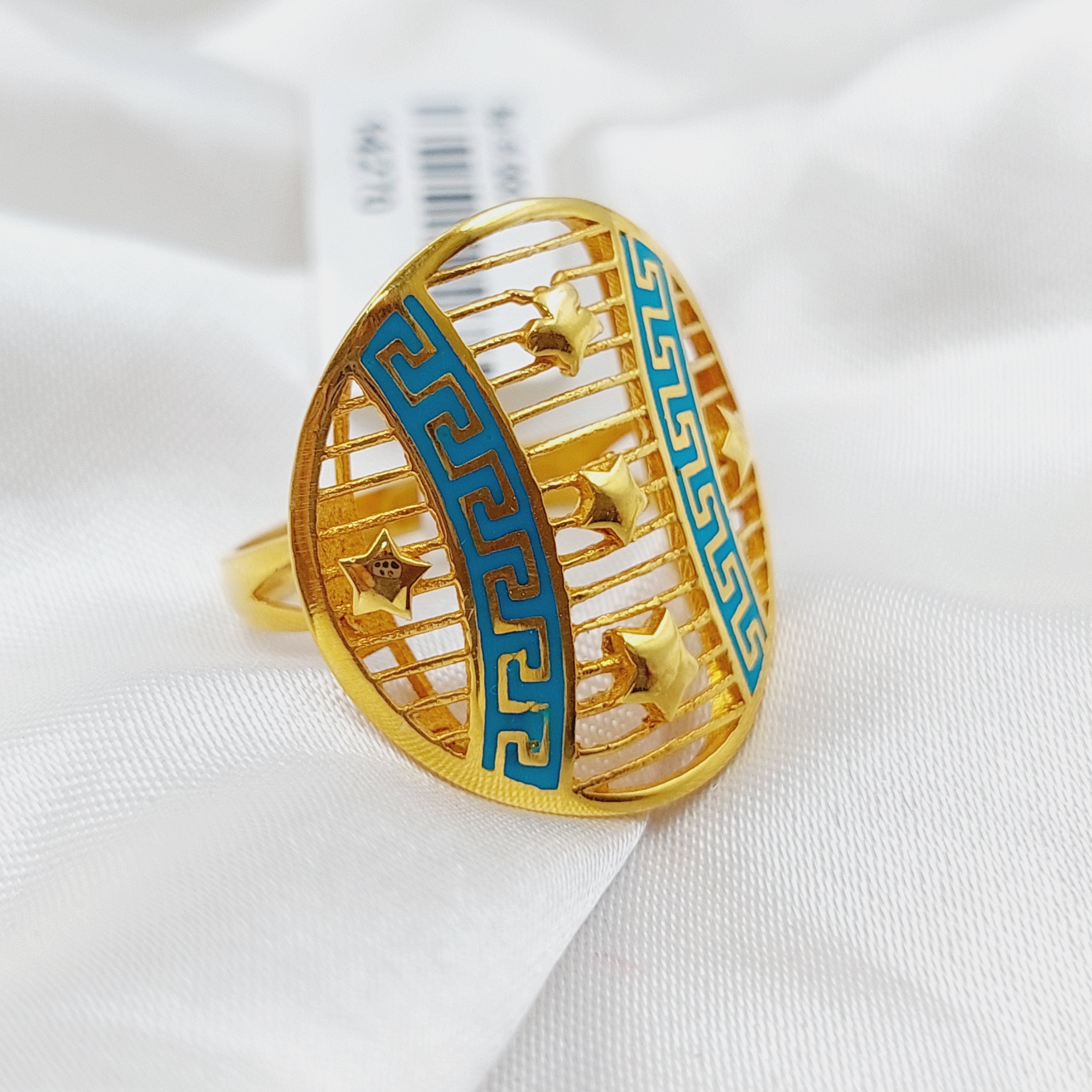 Enamel Ring for Women - Elegant Handmade Jewelry Gift for Her - Perfect for Weddings, Anniversaries, and Special Occasions