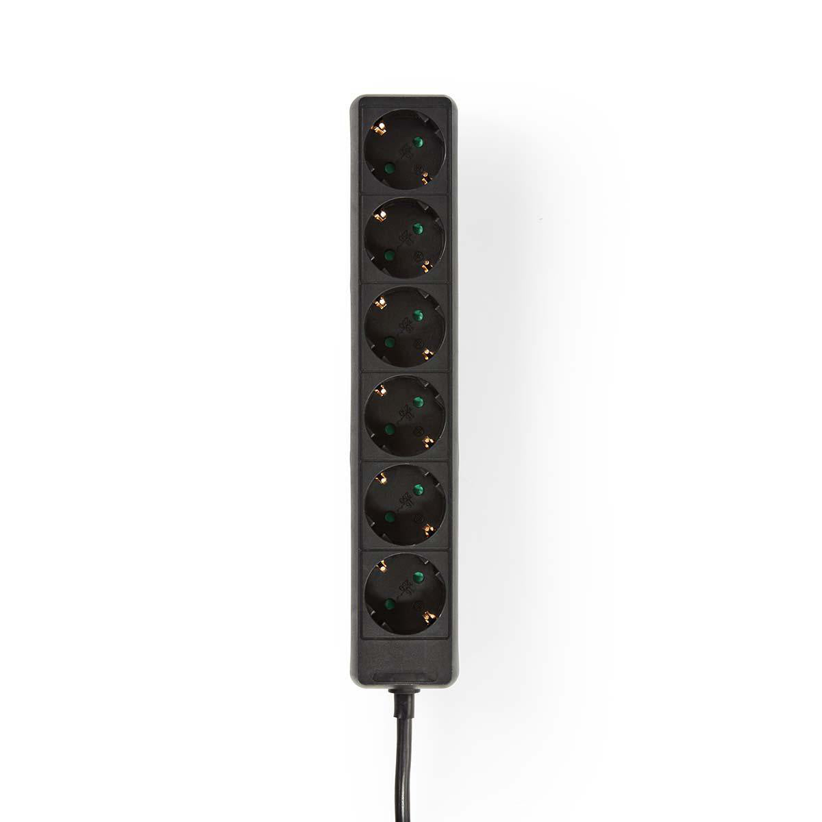 16A 6-Outlet Grounded Power Strip with 3m Cord - Perfect for Home, Office, and Workshop Use