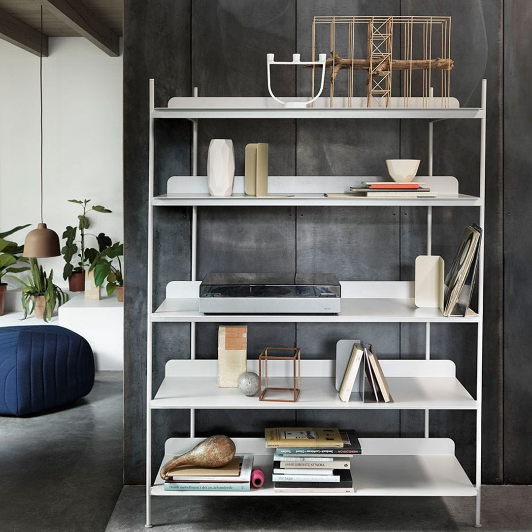 Muuto Compile Bookend by Cecilie Manz - Modern Book Holder for Home Office & Bookshelf Organization