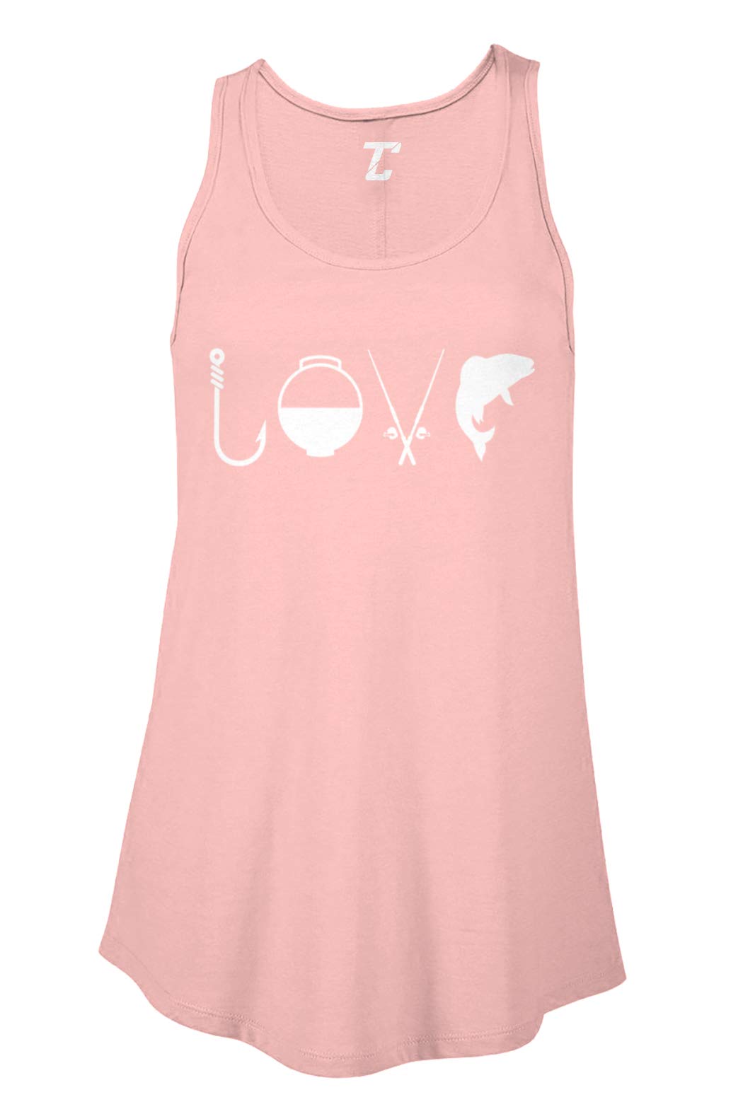 Fishing Tackle Buoy Pole Bass Women's Flowy Tank Top - Comfortable Fishing Apparel for Bass Fishing & Outdoor Activities