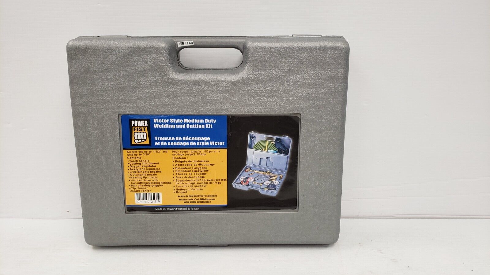 Powerfist 0110239 Professional Welding and Cutting Kit - Heavy Duty Metal Fabrication Tools for DIY, Auto Repair & Construction Projects