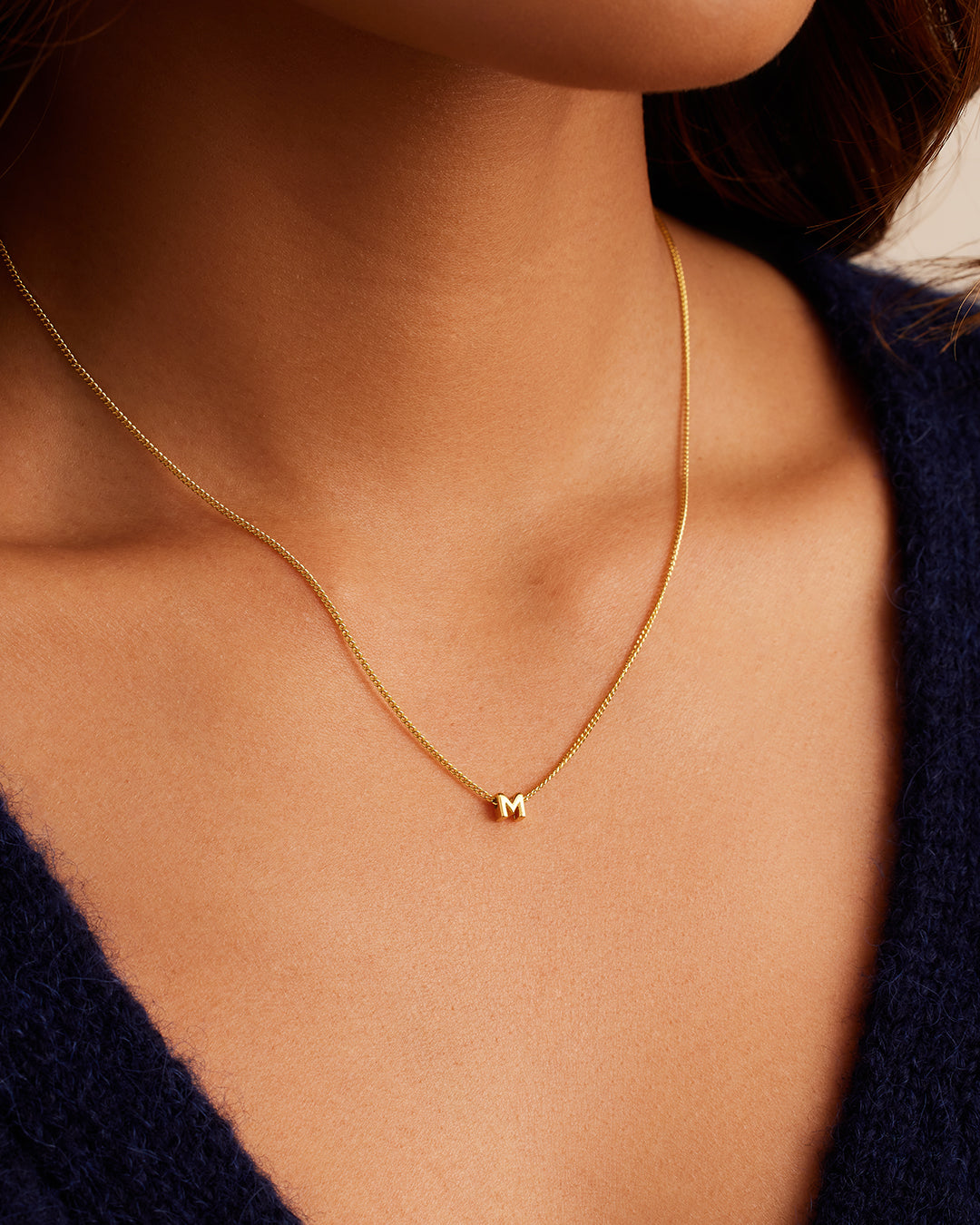 Wilder Mini Alphabet Necklace - Personalized Initial Pendant Jewelry for Women | Perfect Gift for Birthday, Anniversary & Everyday Wear