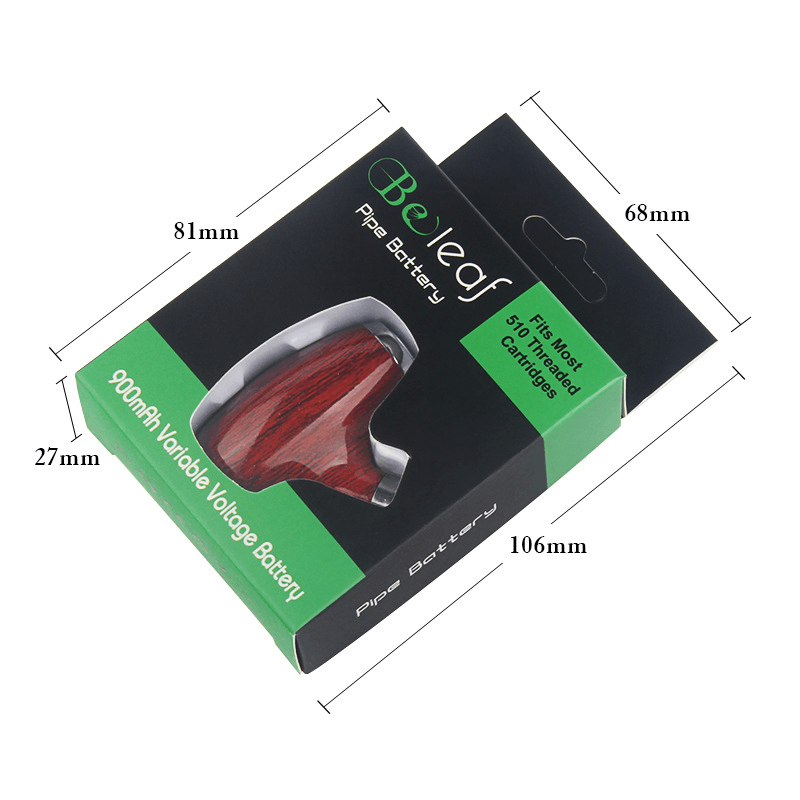 Beleaf 510 Thread Cartridge Vape Battery - Adjustable Voltage 900mAh Rechargeable USB Vape Pen | Perfect for Disposable Cartridges & Oil Concentrates | Home, Travel & On-The-Go Use