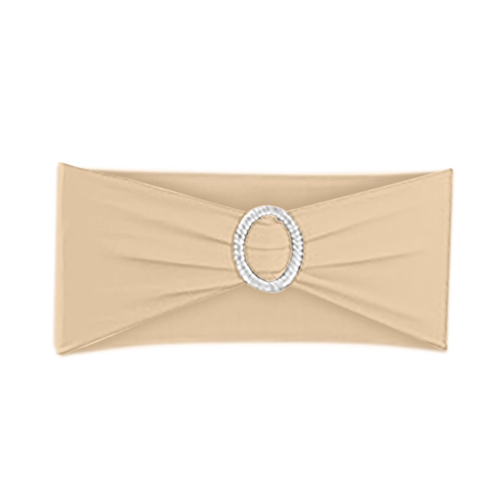 Premium Elastic Chair Bows with Slider Buckle - Adjustable Chair Sashes for Weddings, Parties, Ceremonies, Receptions & Banquets - Elegant Decoration for Event Chairs, Tables and Venues
