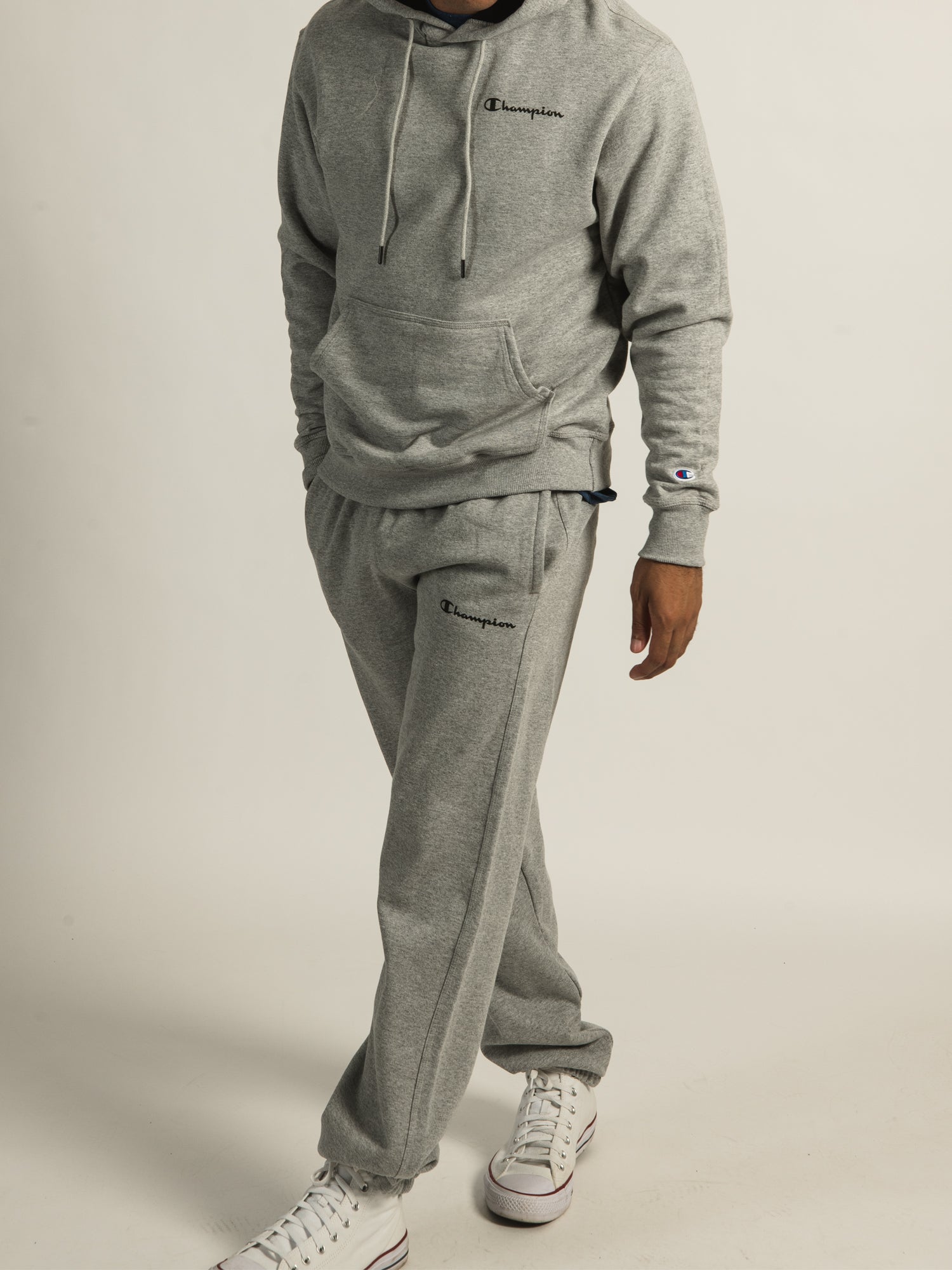 Champion Powerblend Script Hoodie - Soft & Comfortable Pullover Sweatshirt for Men & Women - Perfect for Gym, Casual Wear & Outdoor Activities
