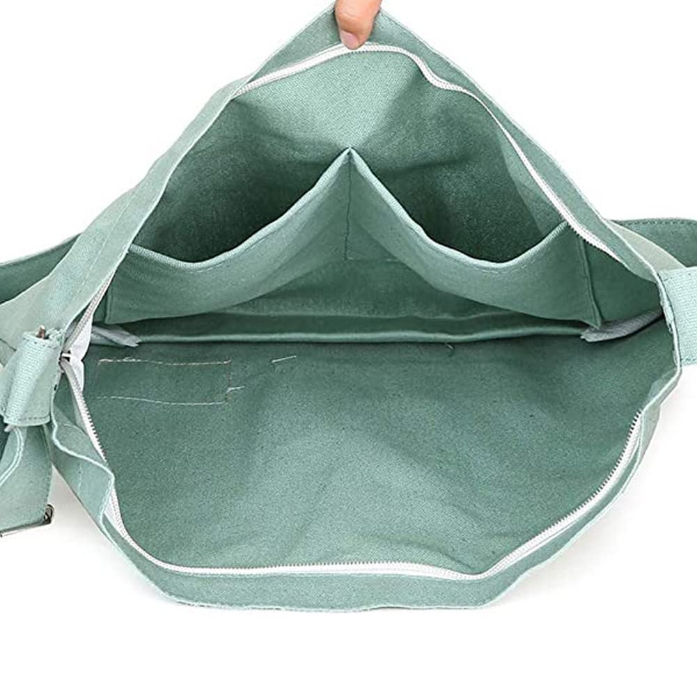 Stylish ROUROU Canvas Shoulder Bag for Women - Large Capacity Crossbody Purse & Tote Handbag | Perfect for Work, Travel & Everyday Use