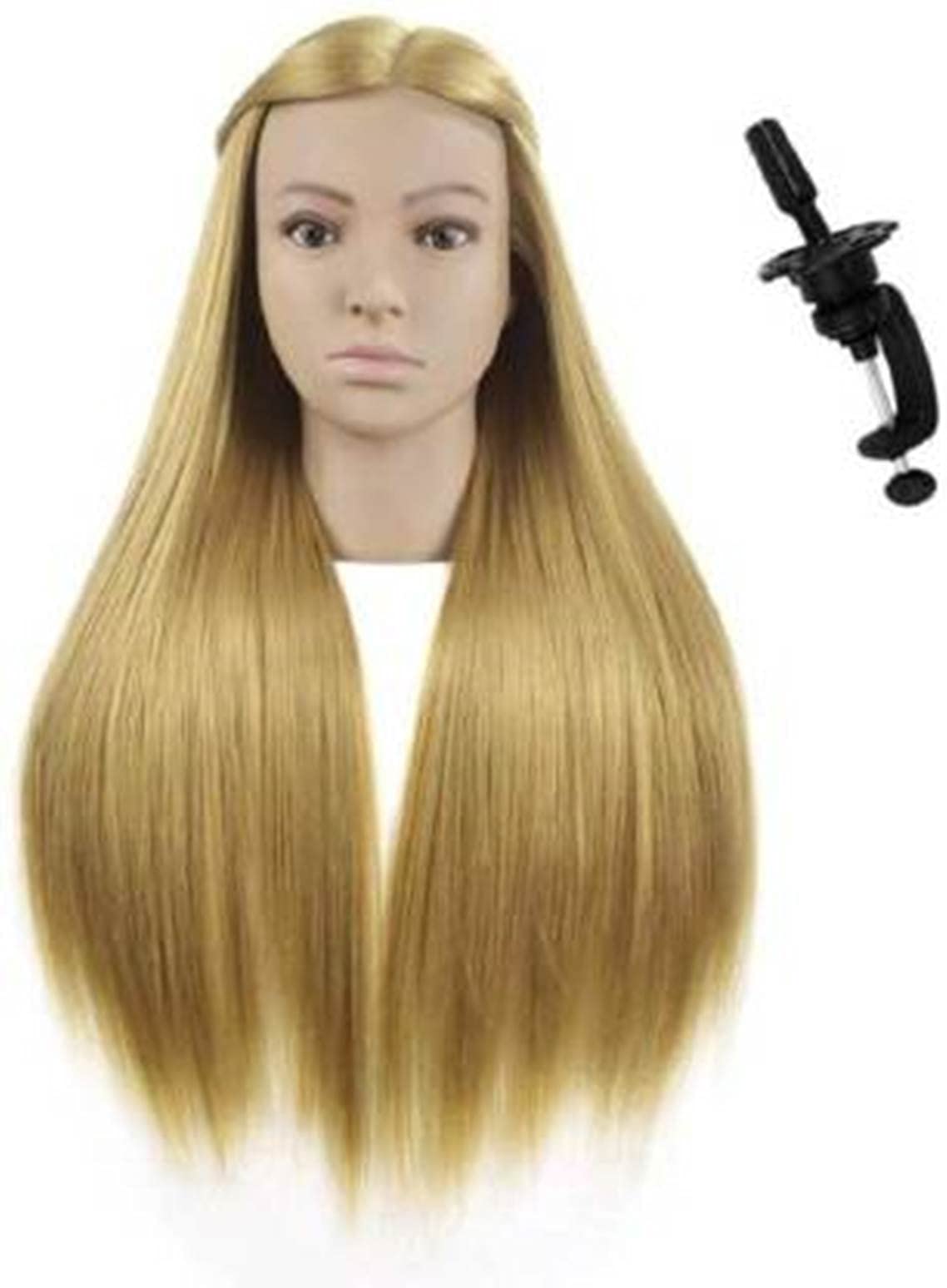 VIEWS Professional Hair Extensions & Wigs - Blonde Hair Dummy for Styling & Cutting Practice - Perfect for Salon Training, Cosmetology Students & Home Hairdressing Practice