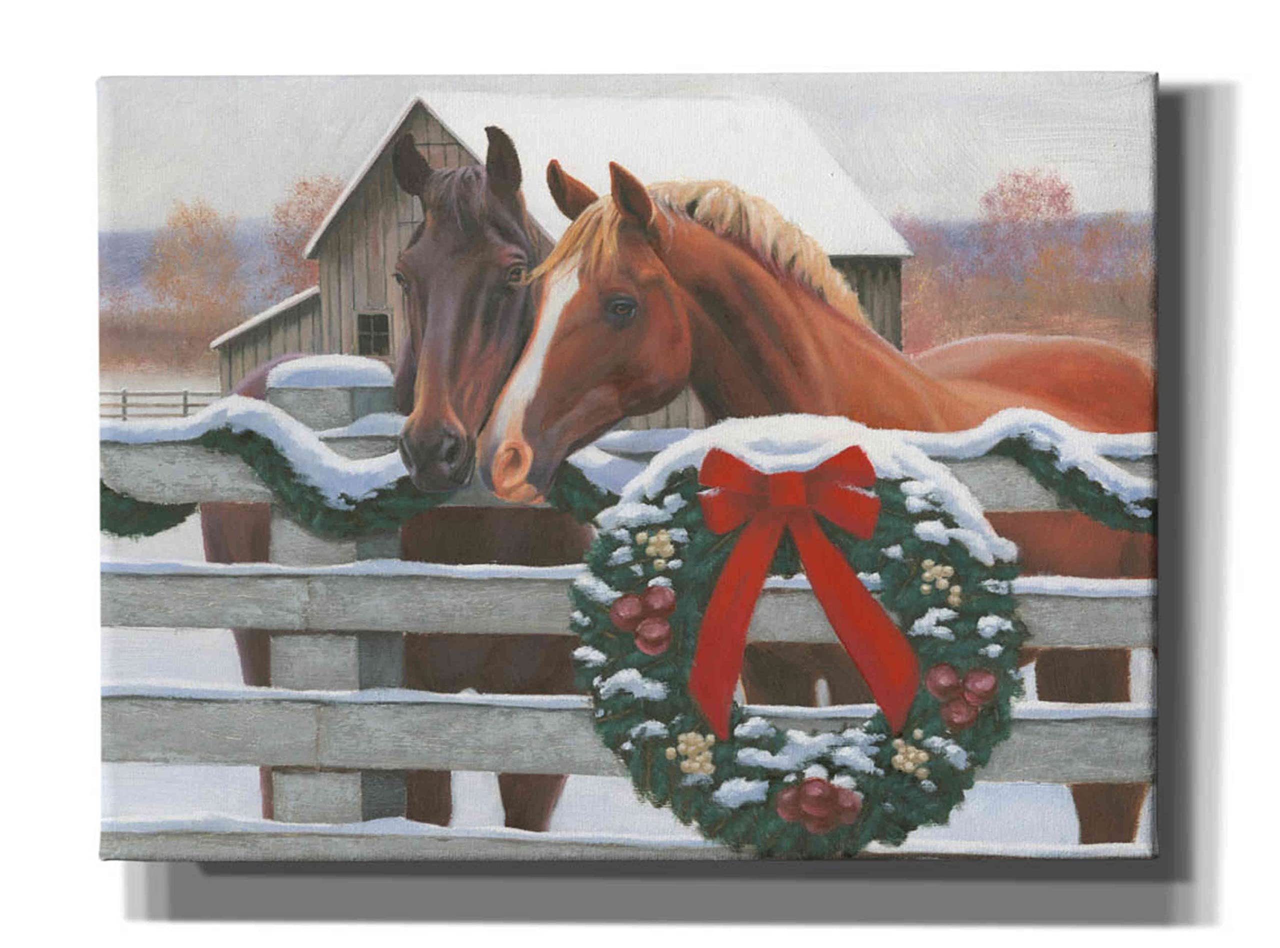 Epic Graffiti 'Christmas in the Heartland II' by James Wiens - 54x40 Inch Canvas Wall Art for Living Room, Bedroom & Office Decor - Holiday & Winter Home Décor