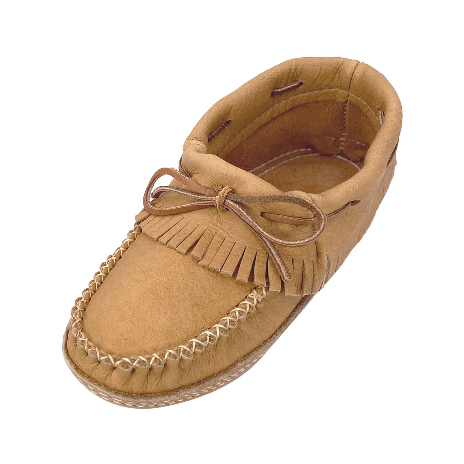 Women's Soft Sole Moose Hide Leather Moccasins - Comfortable Handmade Slippers for Indoor/Outdoor Wear - Perfect for Home, Office & Casual Occasions