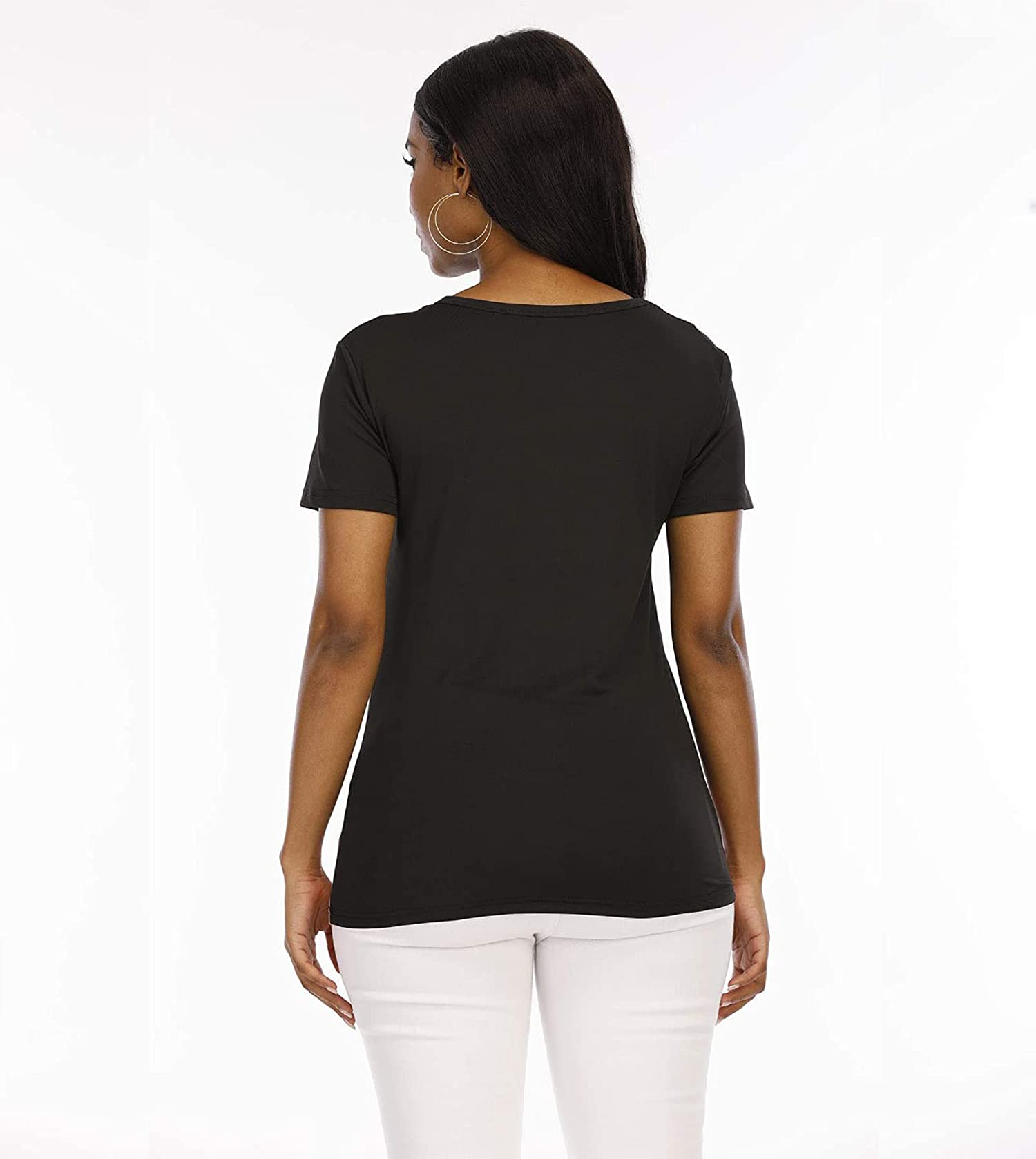 AZPSRT Women's Casual T-Shirt - Soft Cotton Comfort Fit Tee for Everyday Wear | Perfect for Outings, Work & Relaxing at Home
