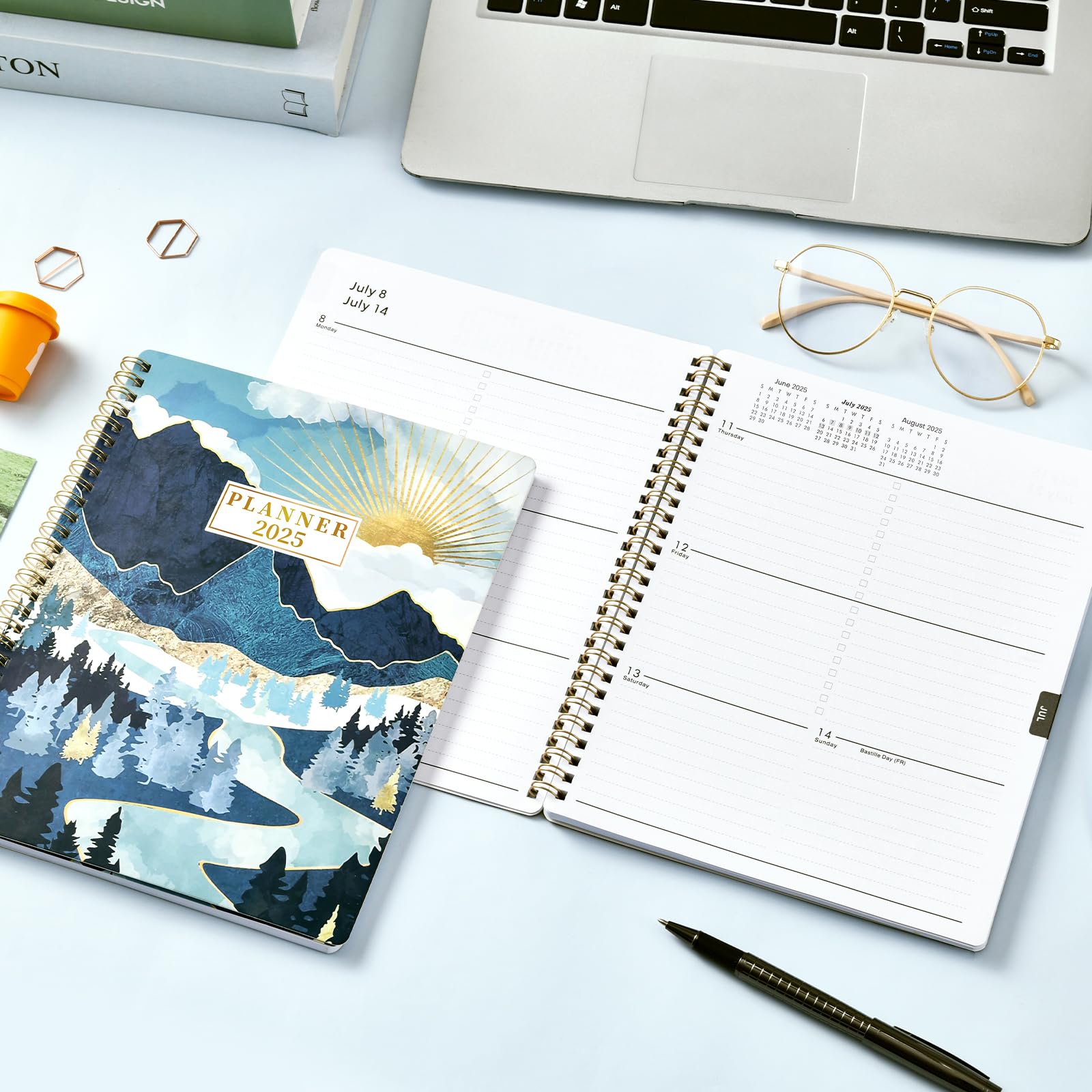 2025 Weekly & Monthly Planner - Spiral Bound 8