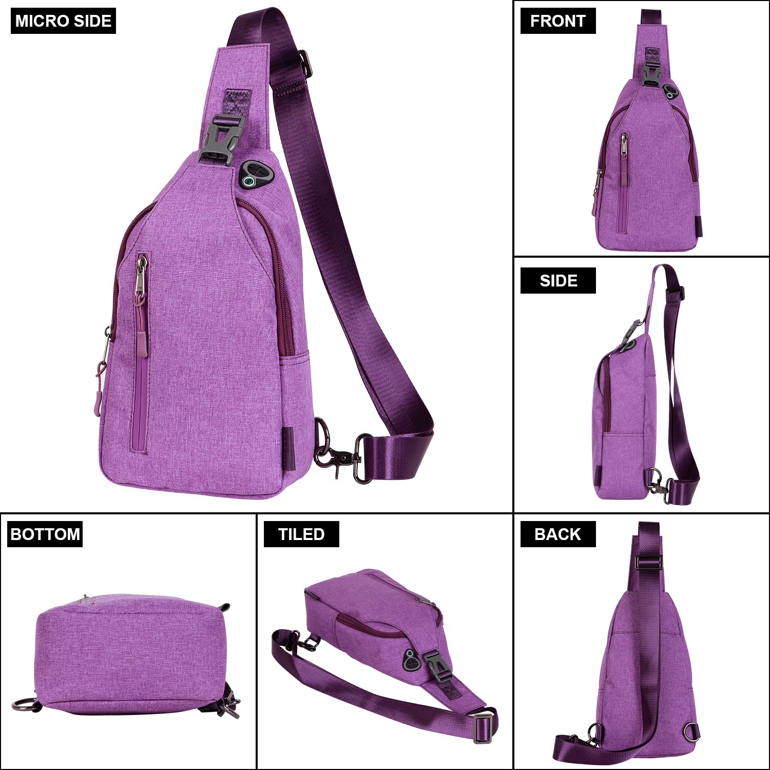 Trendy Anti-Theft Waterproof Crossbody Sling Bag for Women & Men - Perfect for Travel, Commuting & Outdoor Adventures