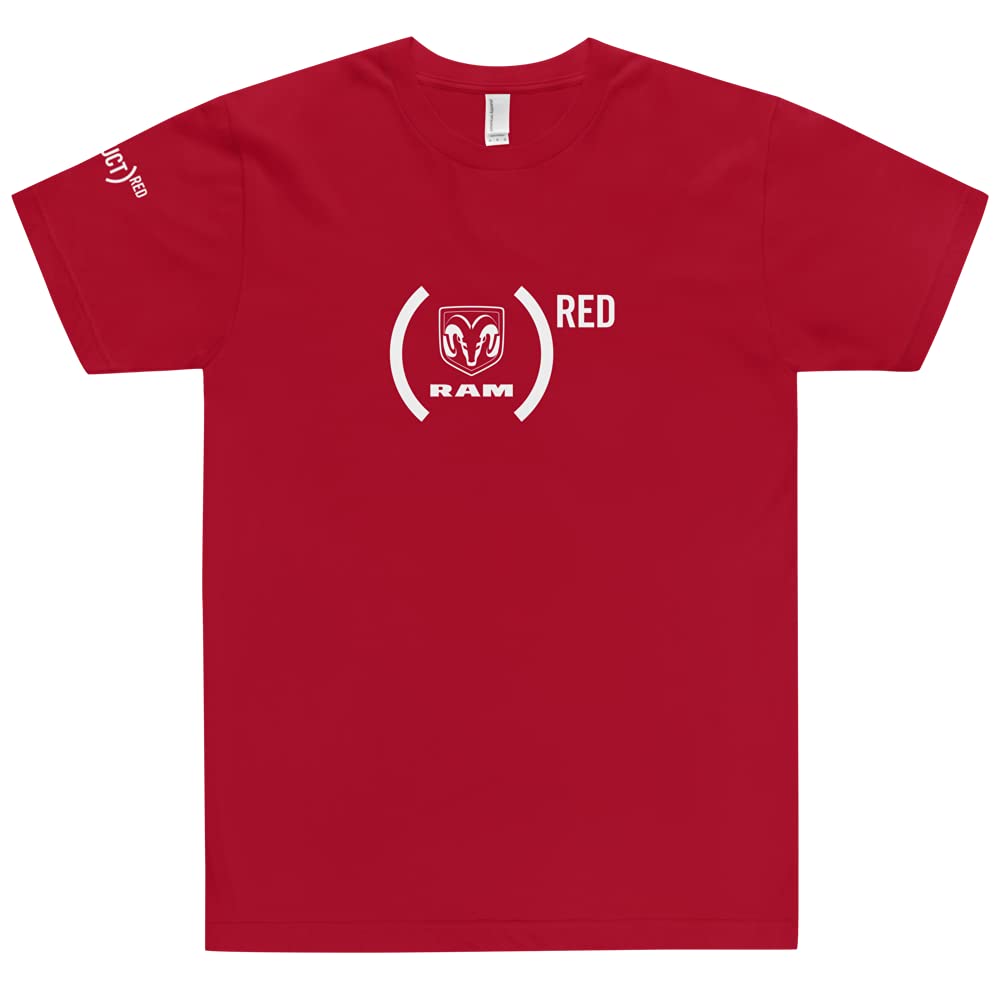 RAM Trucks Unisex Red Short Sleeve T-Shirt | Comfort Fit, Durable Cotton | Perfect for Casual Wear, Outdoor Adventures & Truck Enthusiasts