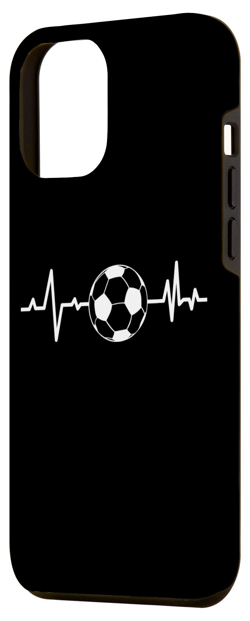 iPhone 12 Pro Max Soccer Heartbeat Case - Premium Protective Phone Cover for Soccer Lovers | Perfect Gift for Soccer Enthusiasts & Game Day Accessories
